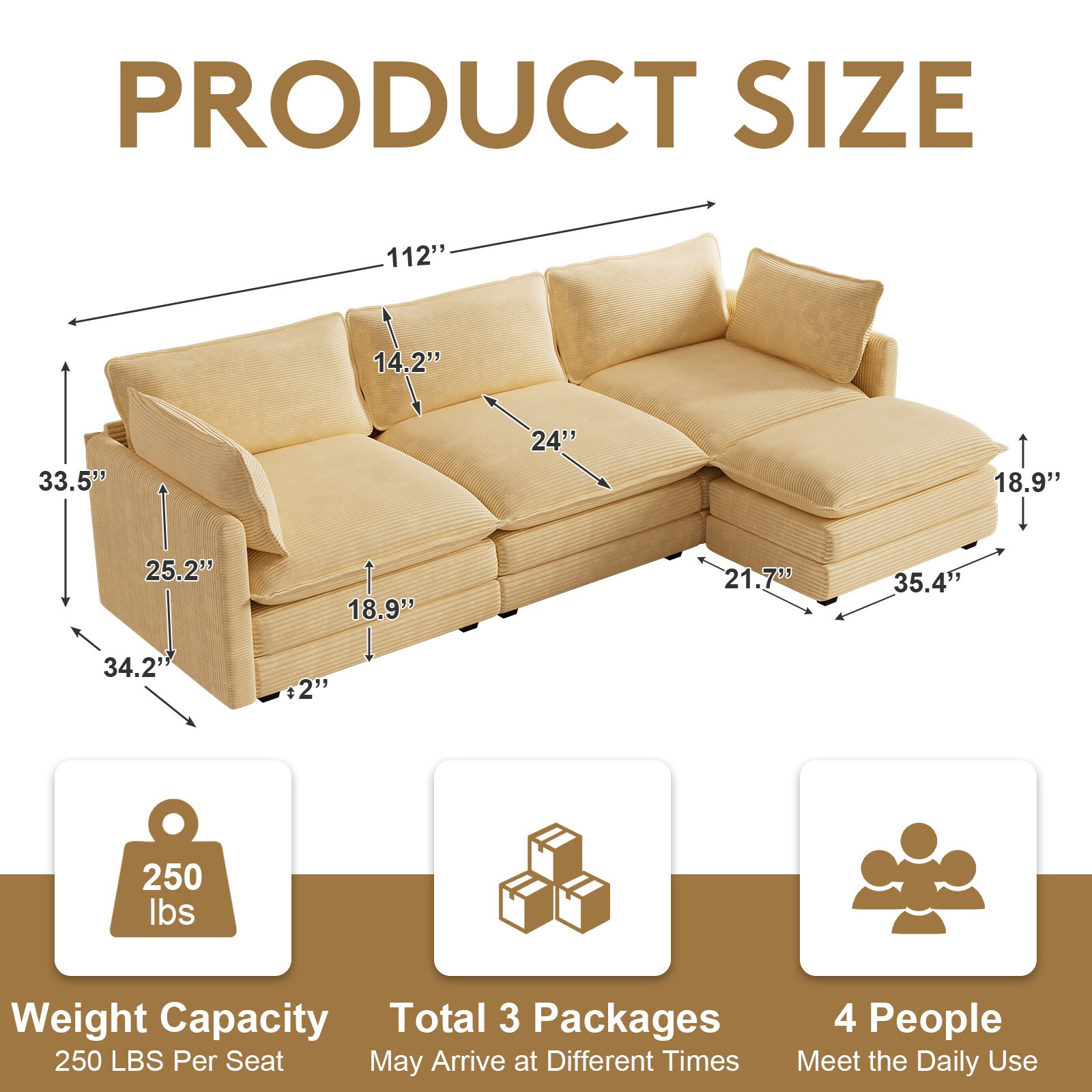 VOUA SAF-MLTER-PK Sofas-Loveseats - View #2