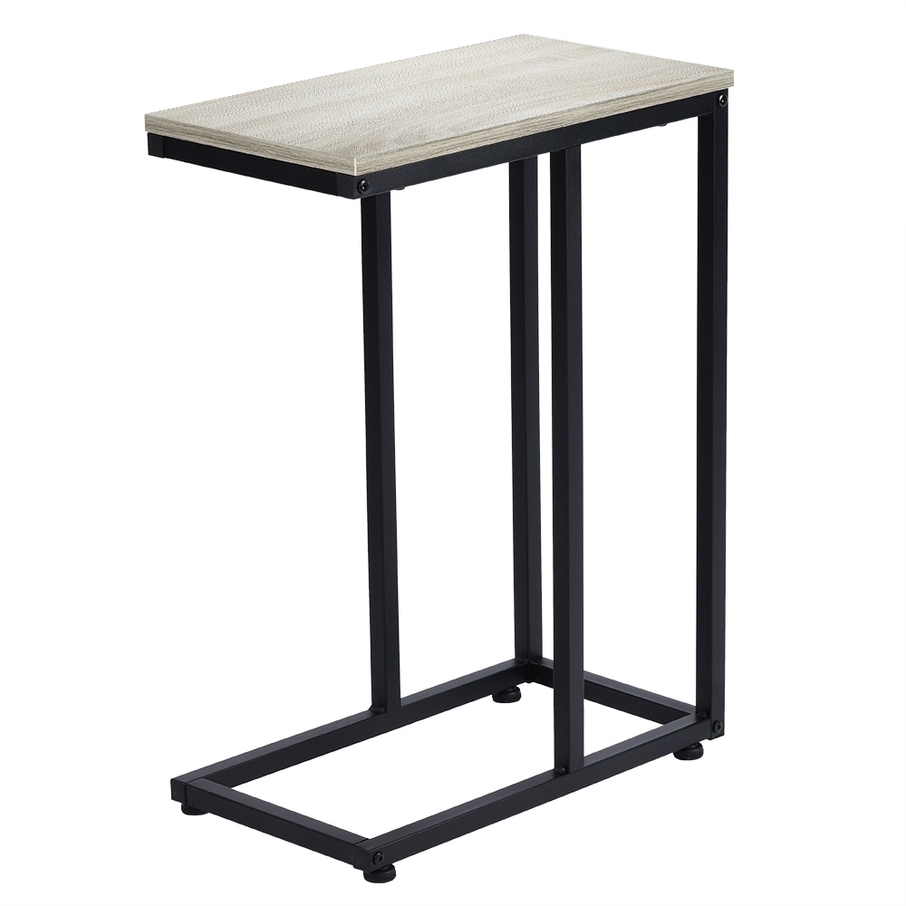 Winado 154336992796 8-in W x 21.4-in H Gray Wood Modern End Table with Storage Assembly Required