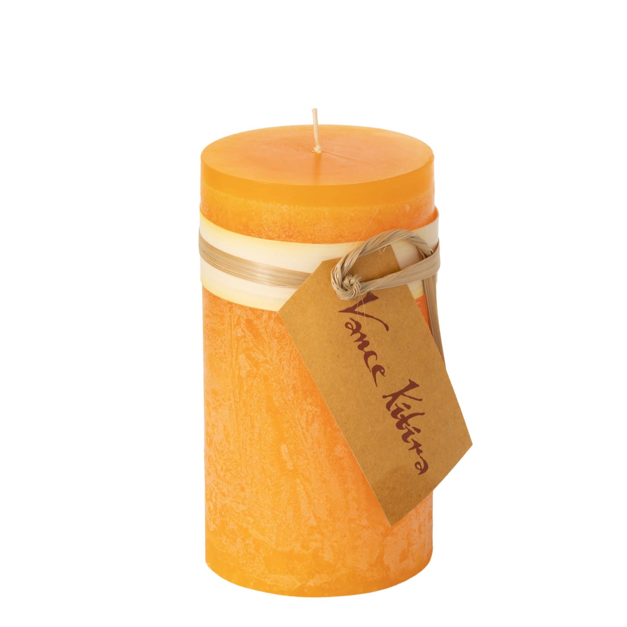 Sullivans CT246PMKN Unscented Orange Pillar candle