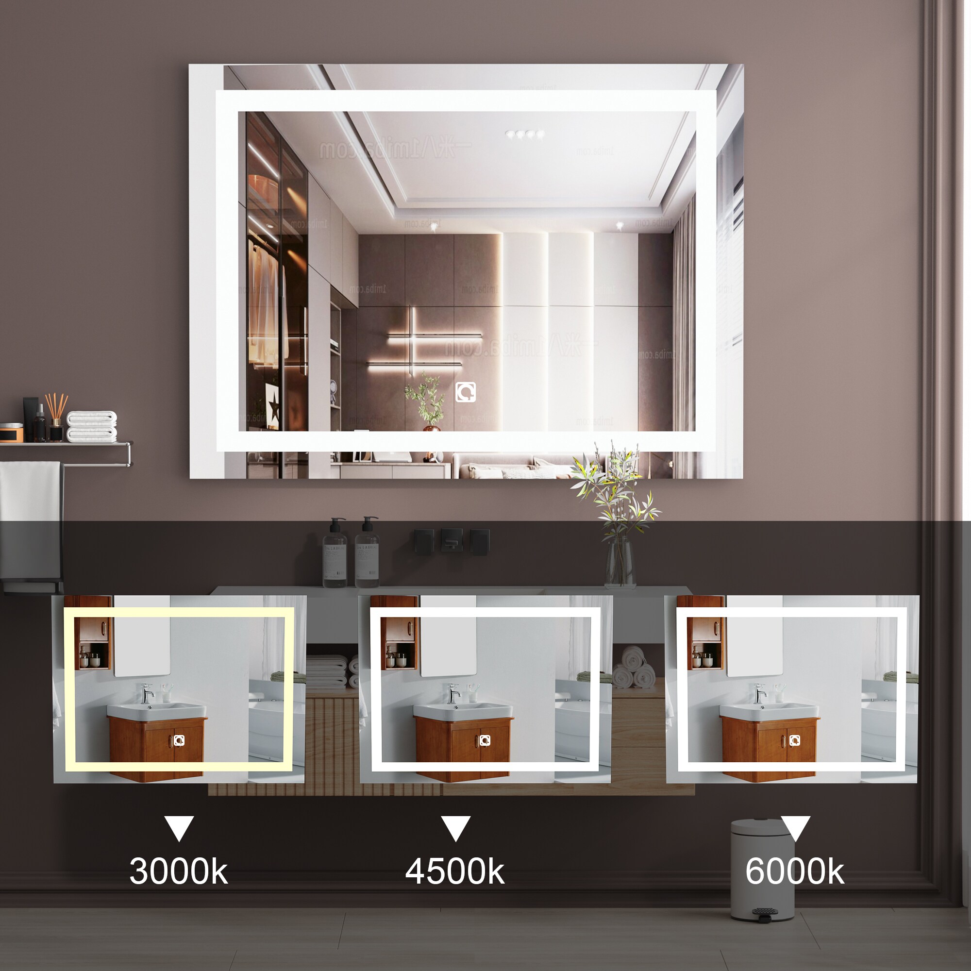 Bayfeve BF-S30140-MIR Framed-Bath-Mirrors - View #6
