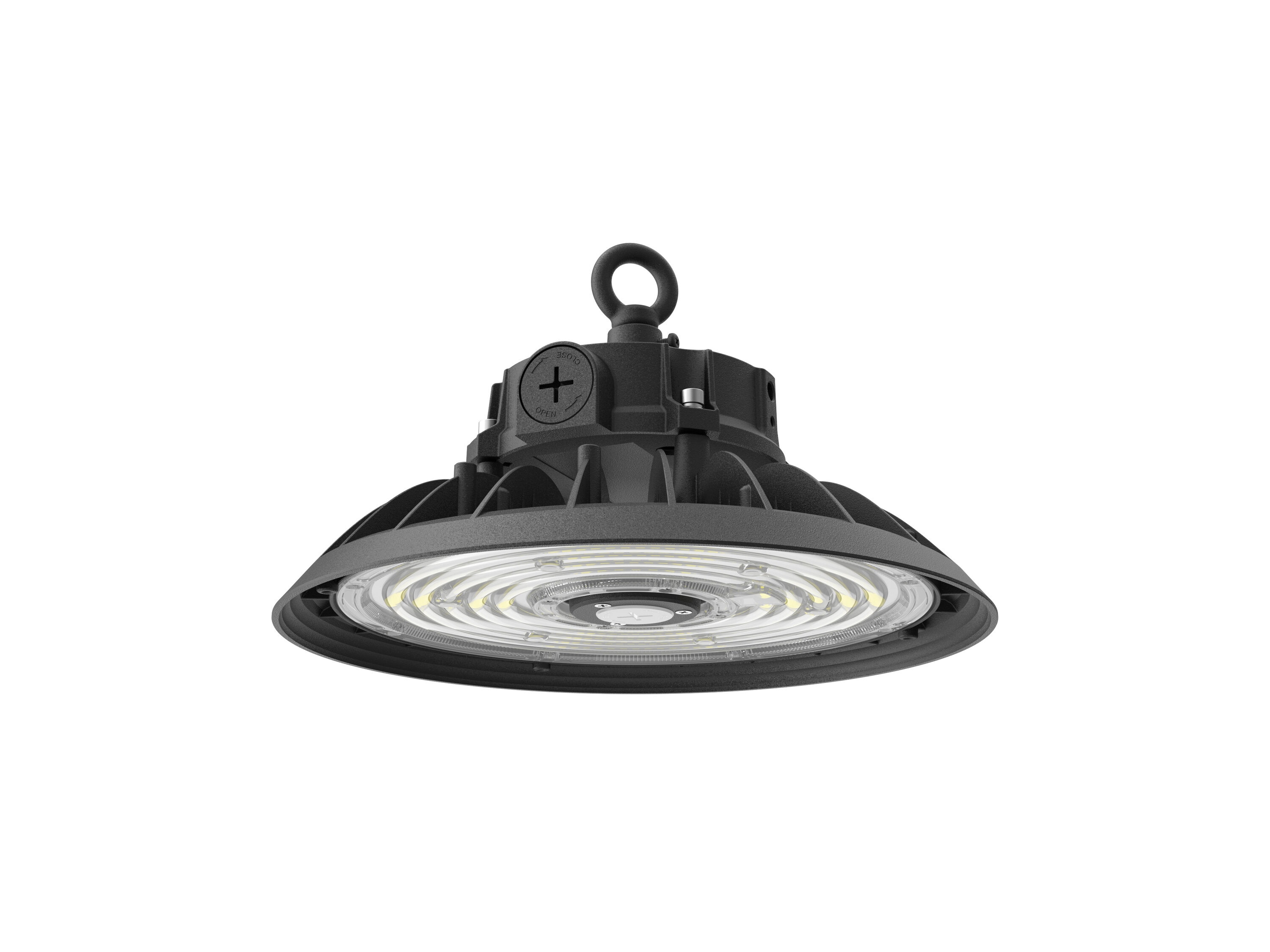 Beyond LED Technology TAHOE  LED UFO High Bay  Adj Watt 200W/240W/300W  49500 Lumens  Adj CCT 4000K/5000K/5700K  120-347Vac  Black Housing  IP65  UL and DLC Listed