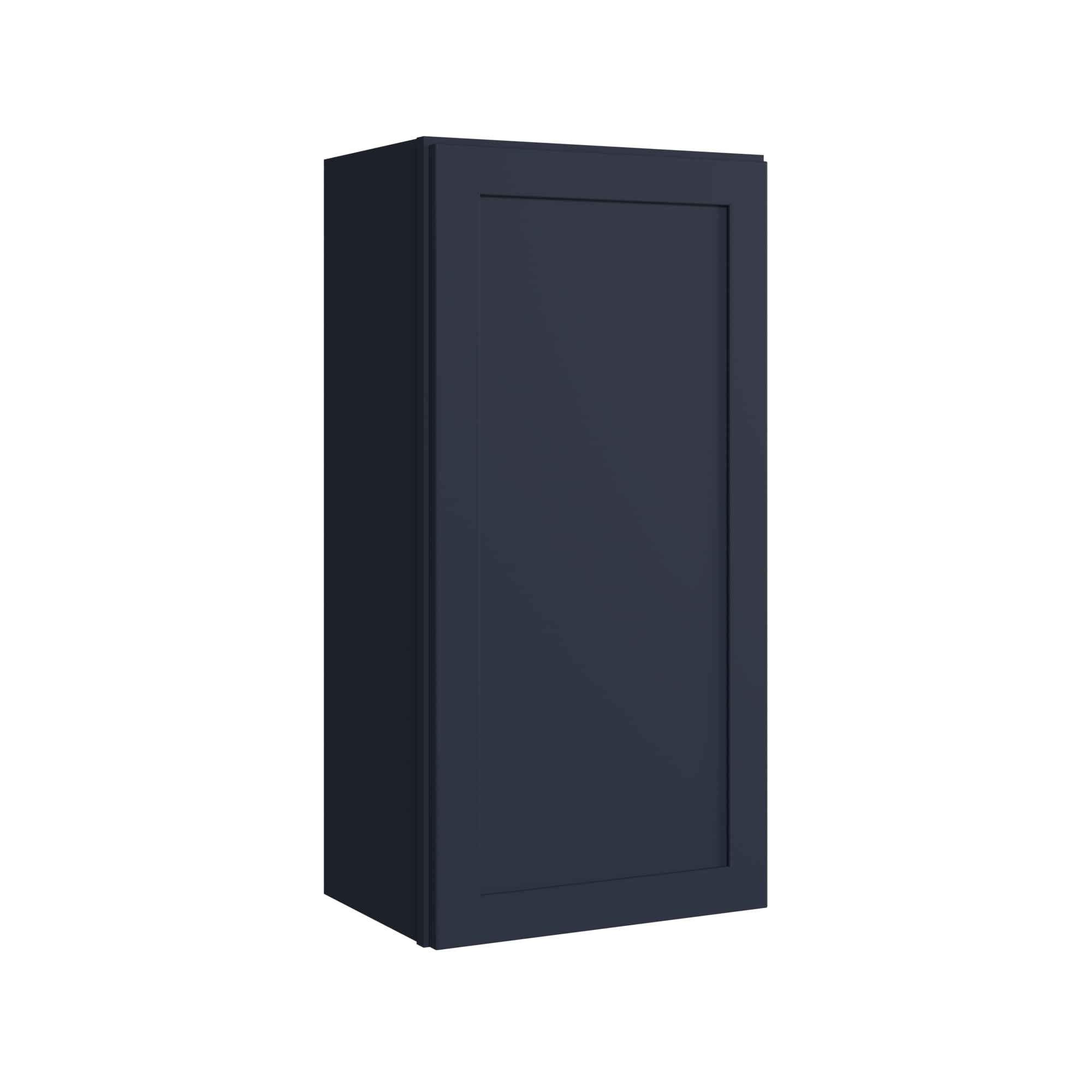 KraftMaid Momentum W1836RG77 Deveron 18-in W x 36-in H x 12-in D Midnight Wall Fully assembled Plywood Cabinet (Recessed Panel Shaker)