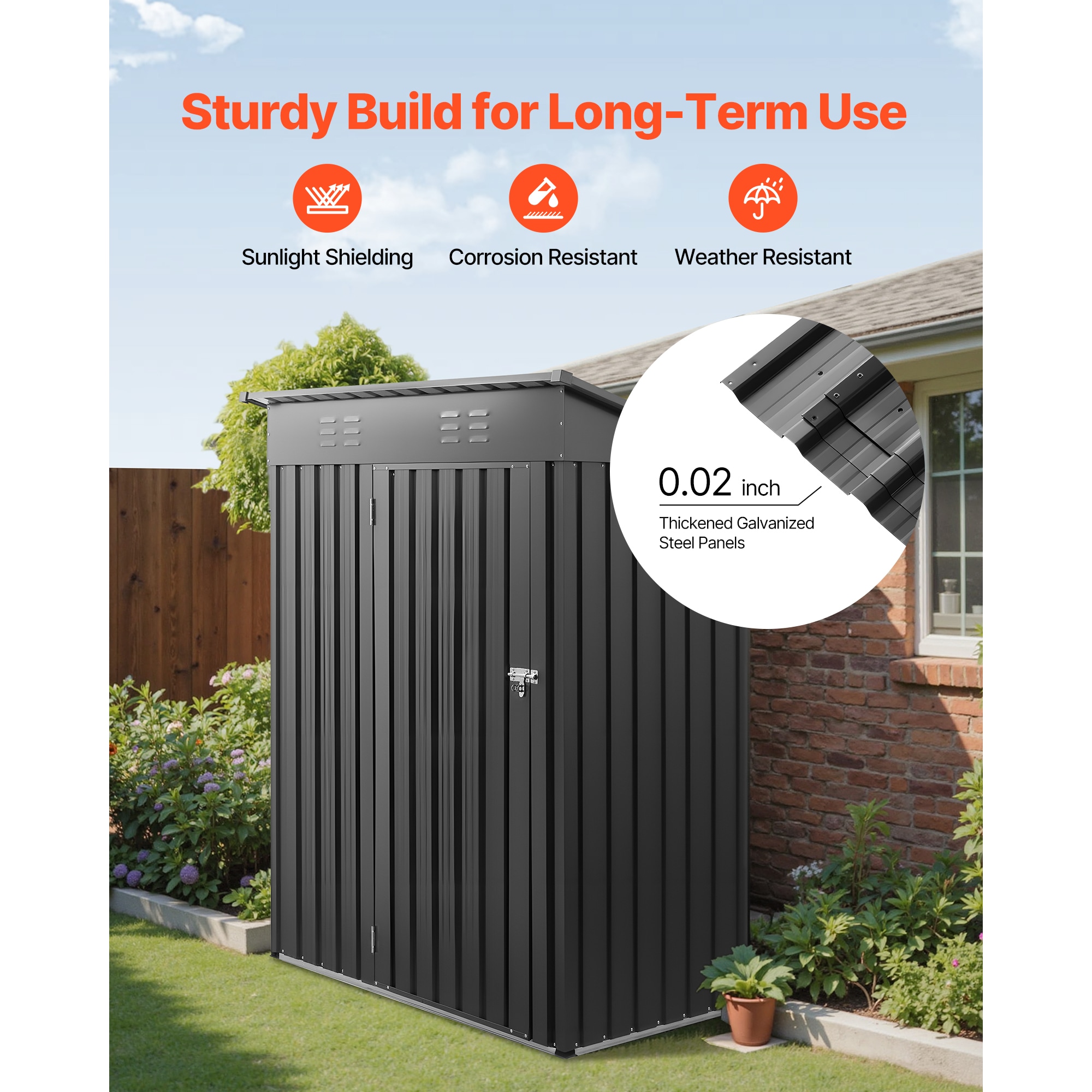 VEVOR SCGJF53FTHHS12297V0 Metal-Storage-Buildings-Sheds - View #3