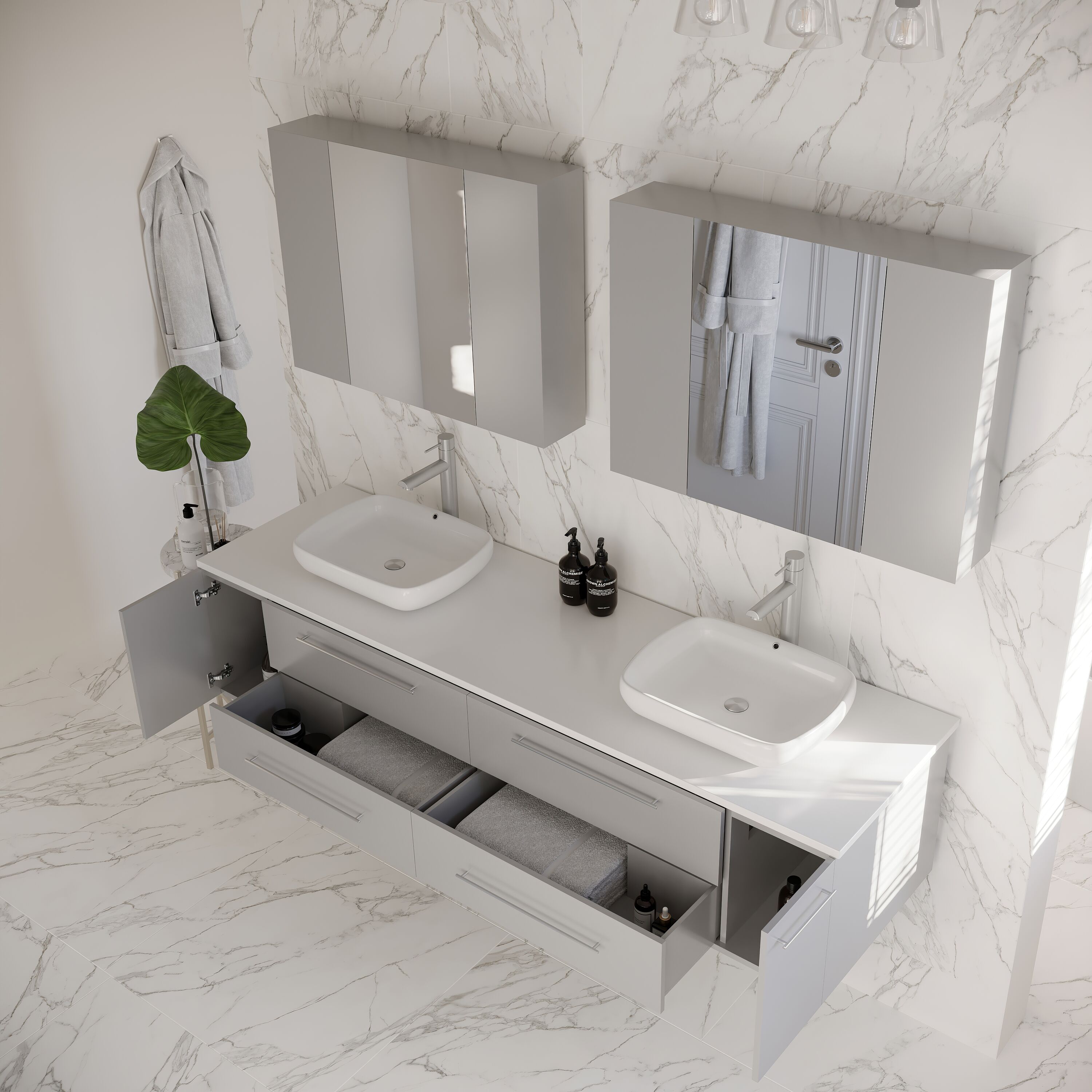 Fresca FVN6172GR-VSL-D Bath-Vanity-Combo - View #3