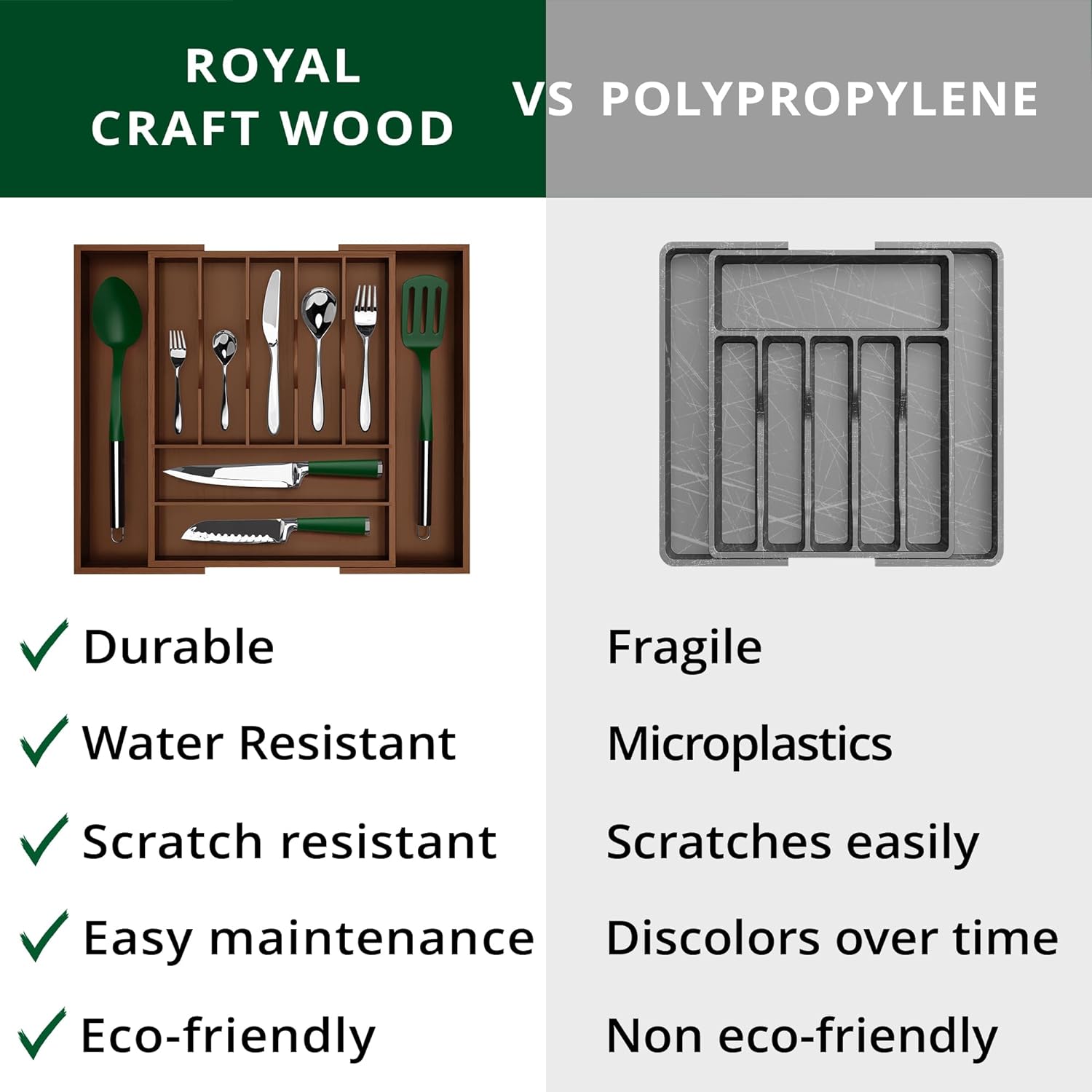 ROYAL CRAFT WOOD RCWKITDRAW-BRW Drawer-Organizers - View #6
