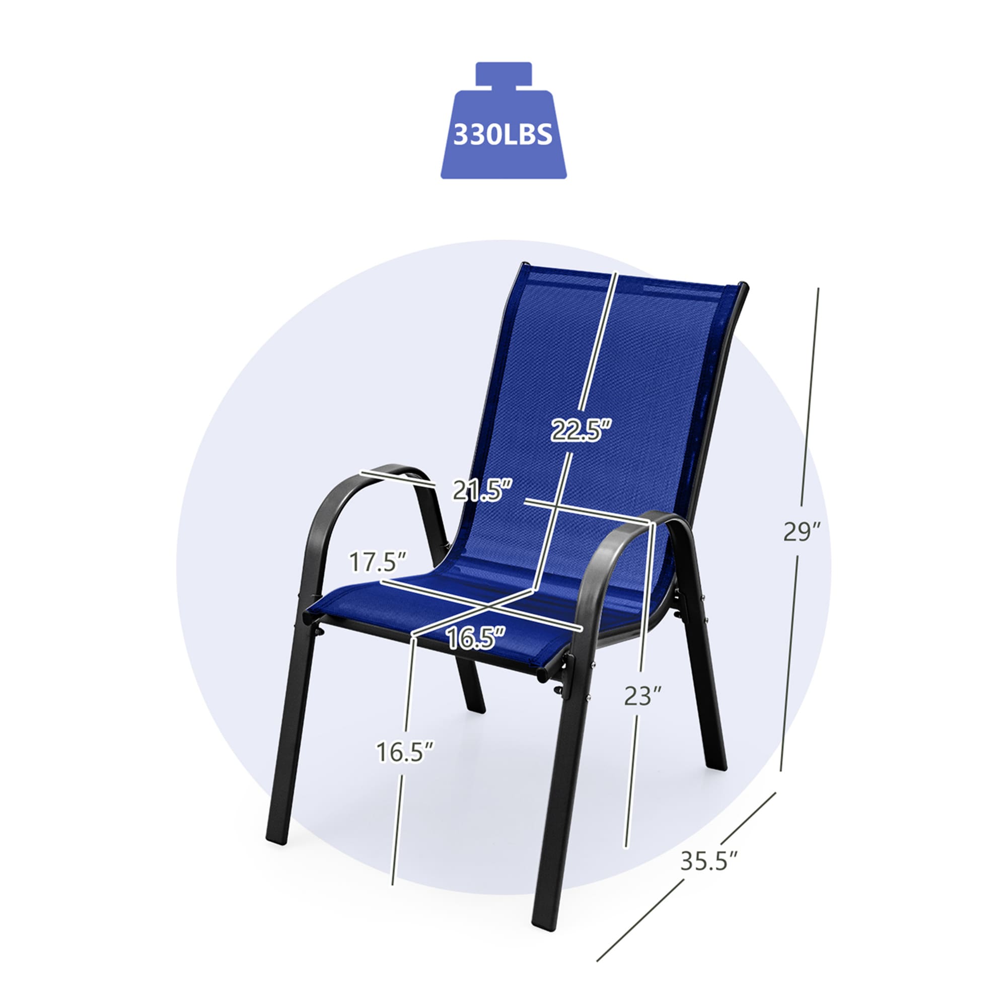 Costway HCST00061 Patio-Chairs - View #2