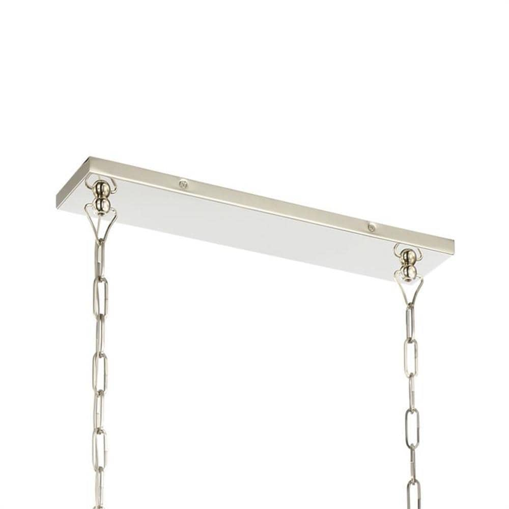 Crystorama Sylvan 8-Light Polished Nickel Transitional Chandelier 2249 ...