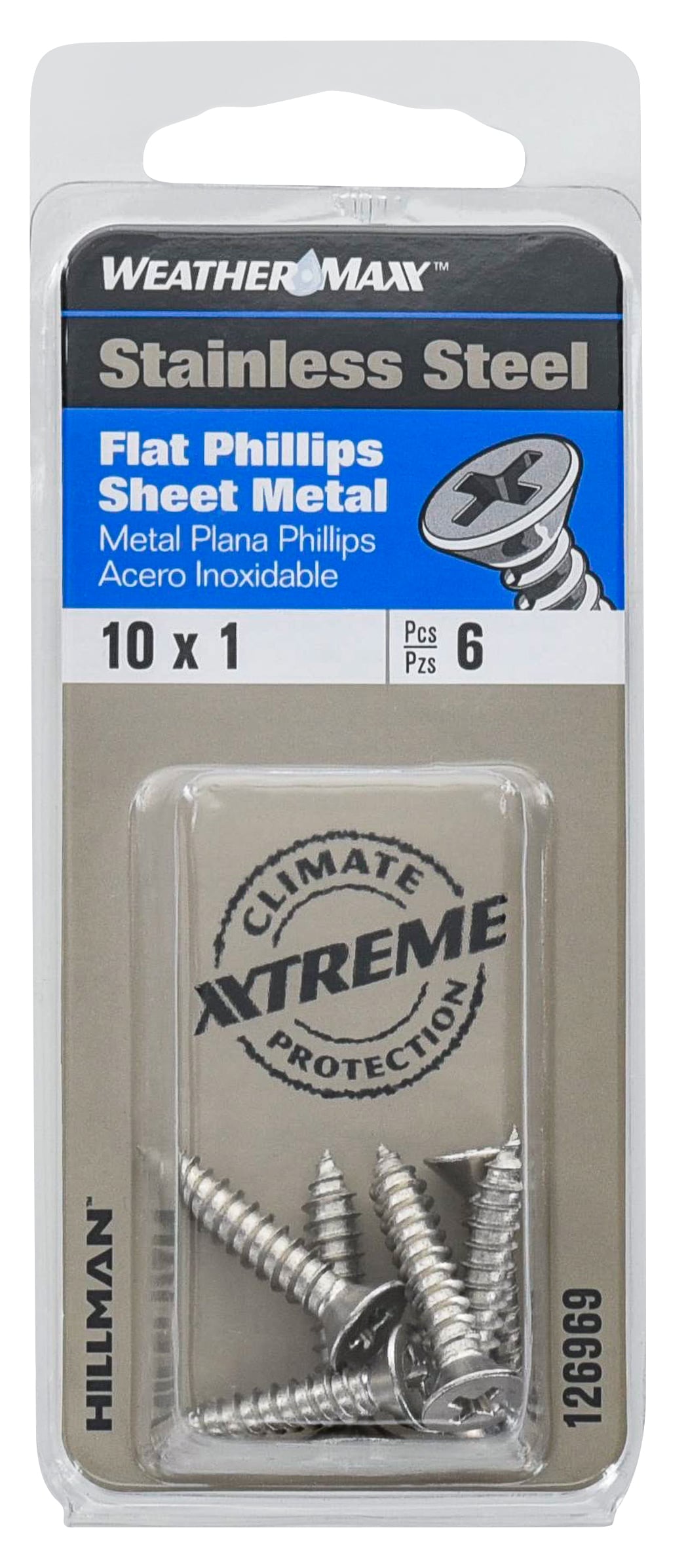 Hillman #10 x 1-in Phillips-Drive Sheet Metal Screws (6-Count) in the  Specialty Screws department at