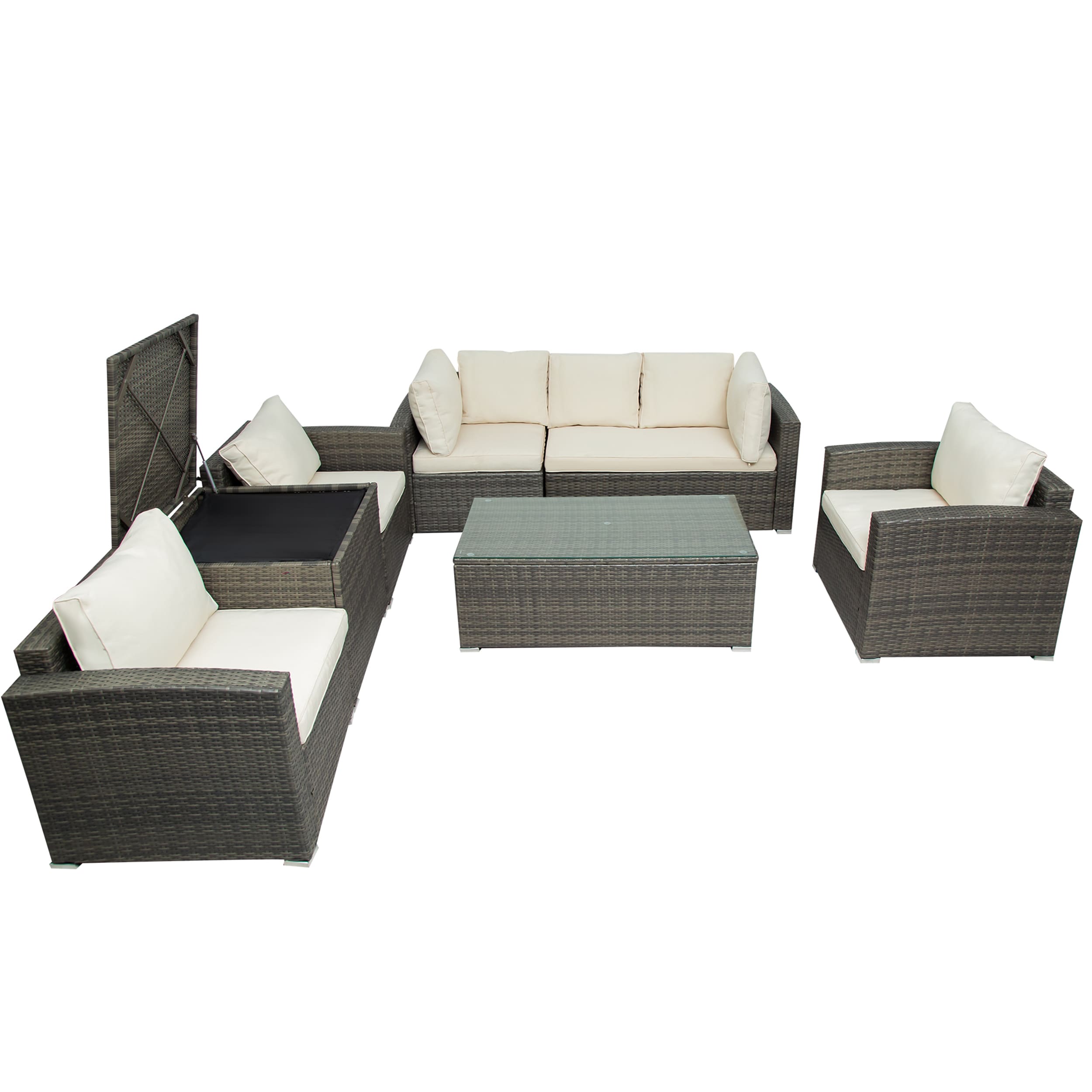 Clihome GOCH-FF1207AAK Patio-Conversation-Sets - View #5