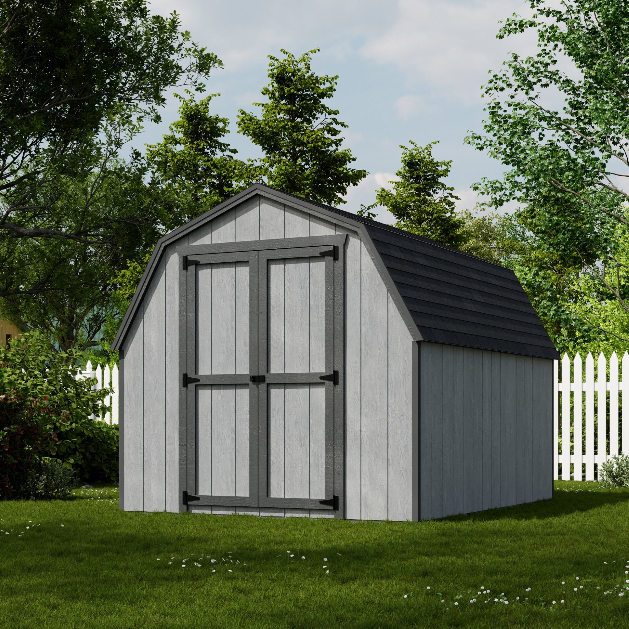 Little Cottage Co 8X10 VGB-4-PC-FK Wood-Storage-Buildings - View #2