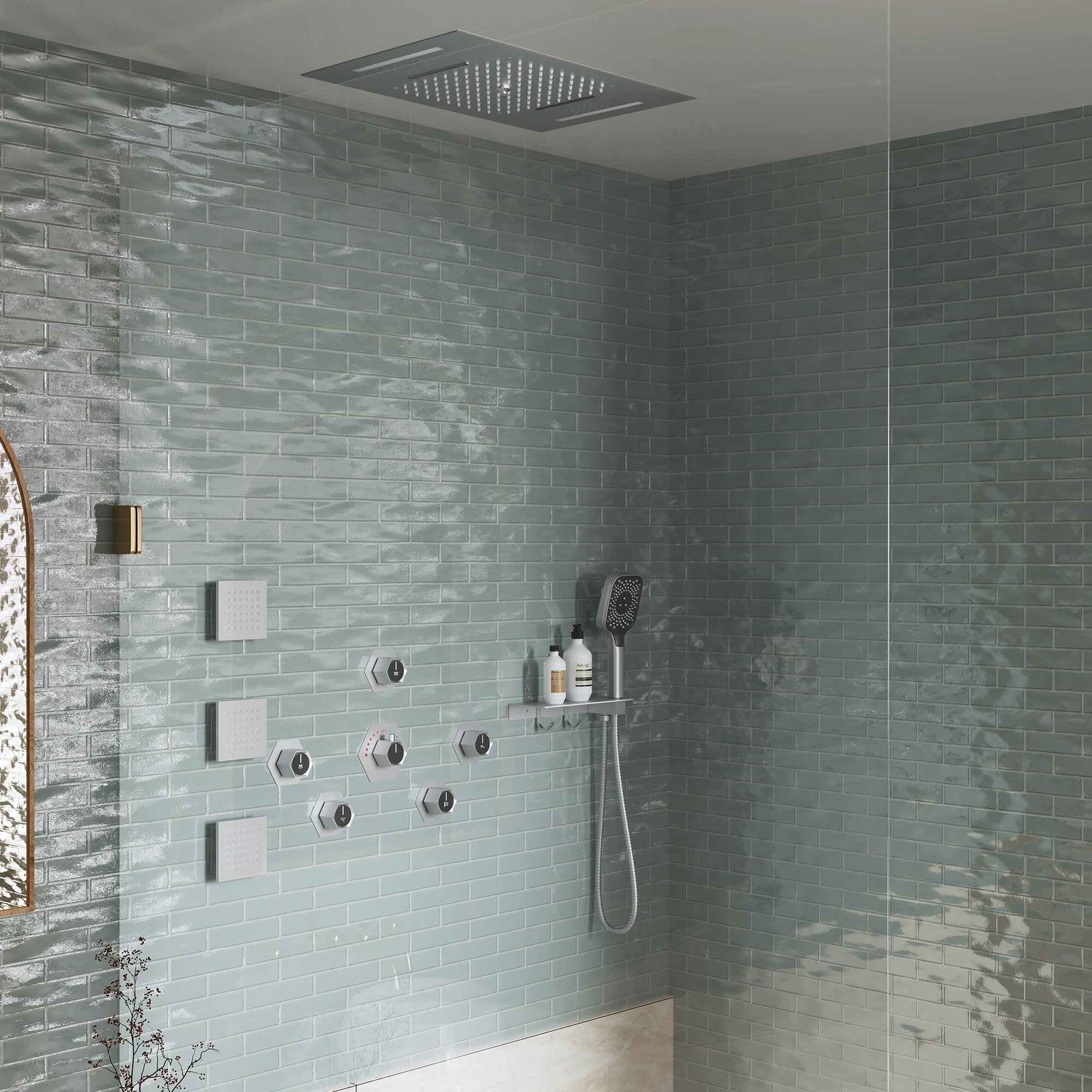 CASAINC KCHS0022-LEDMB Showerhead-Bar-Panels - View #3