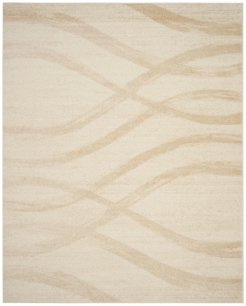 Safavieh ADR125W-9 Adirondack Rosten 9 x 12 (ft) Loomed Polypropylene Cream/Champagne Rectangular Indoor Abstract Lodge Area rug