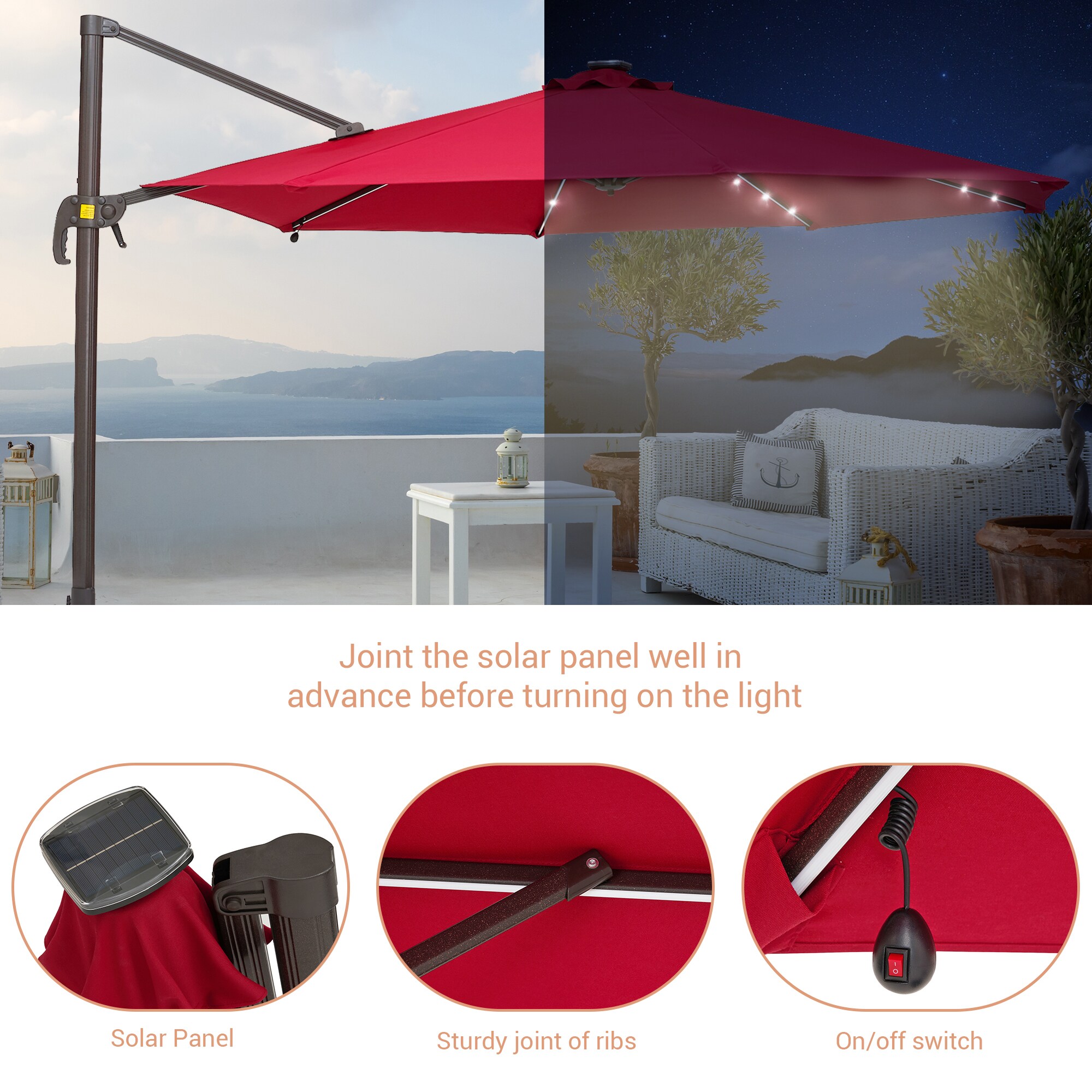 ACEGOSES LW-PCT-JC12R-LED Umbrellas-2 - View #8