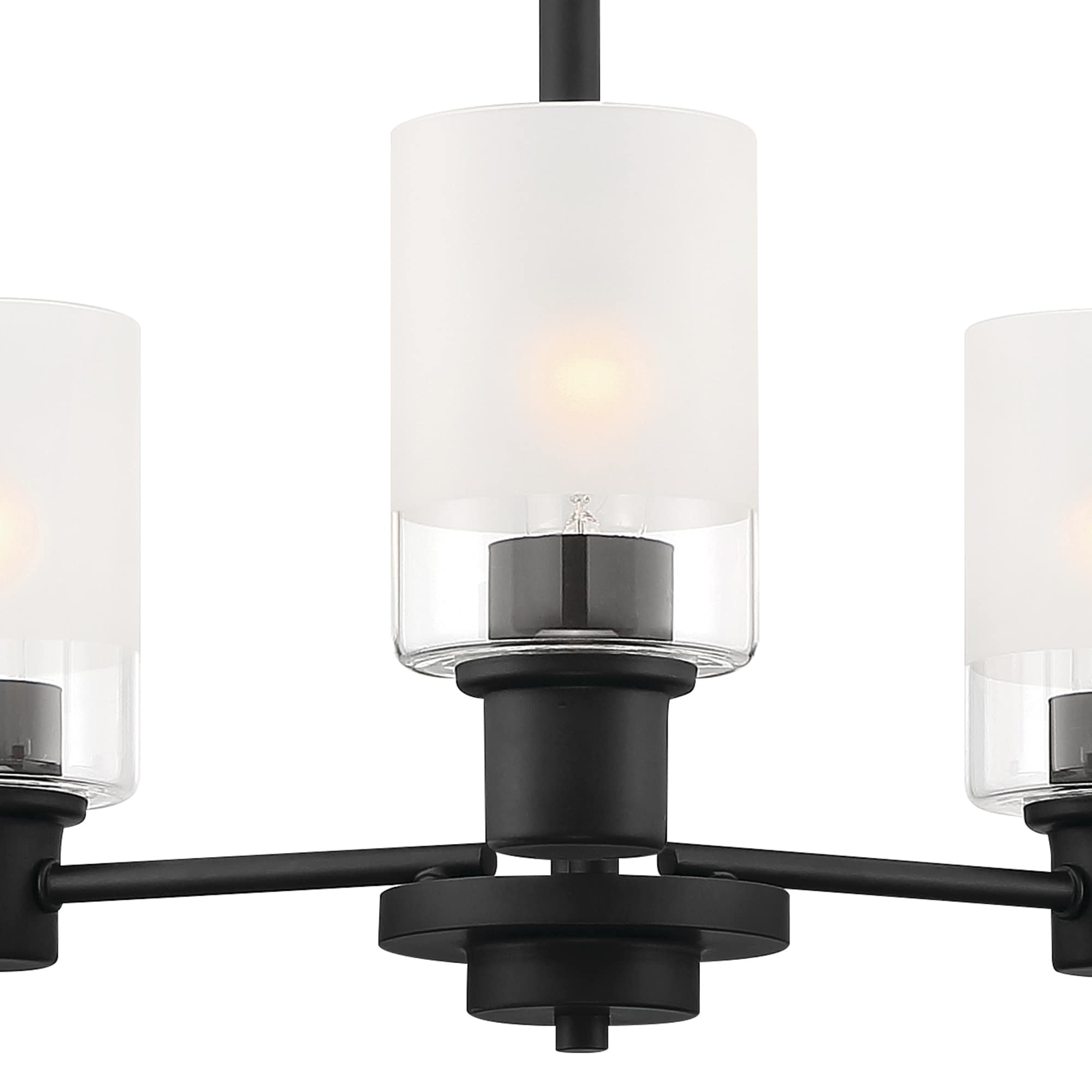 Cedar Lane Matte Black 20" Wide 3-Light Chandelier