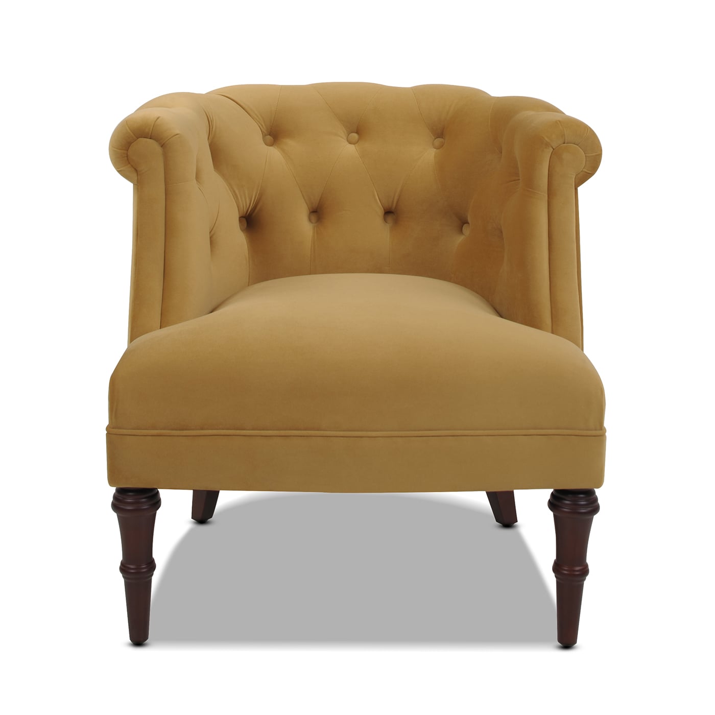 Jennifer Taylor Home 2483-959 Katherine Midcentury Gold Velvet Accent Chair