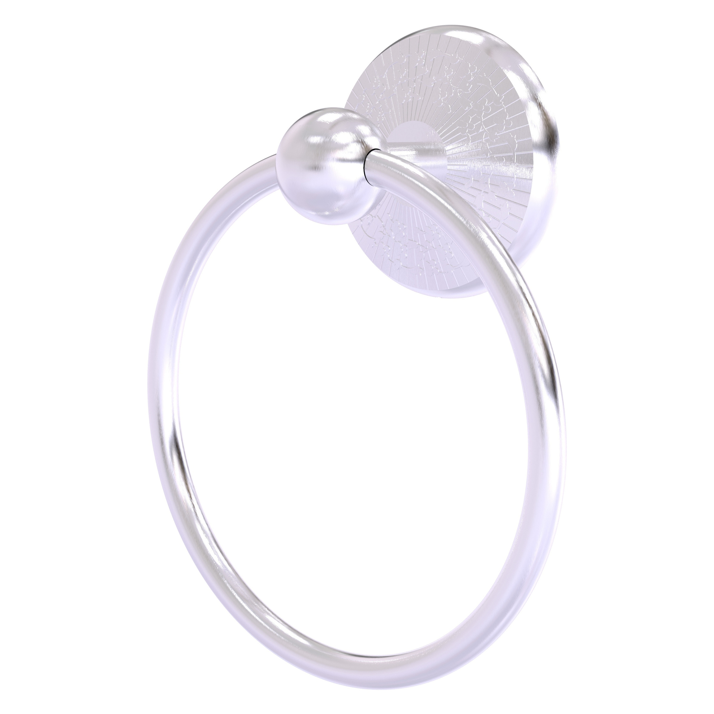 Allied Brass PMC-16-SCH Prestige Monte Carlo Satin Chrome Wall mount Single Towel Ring
