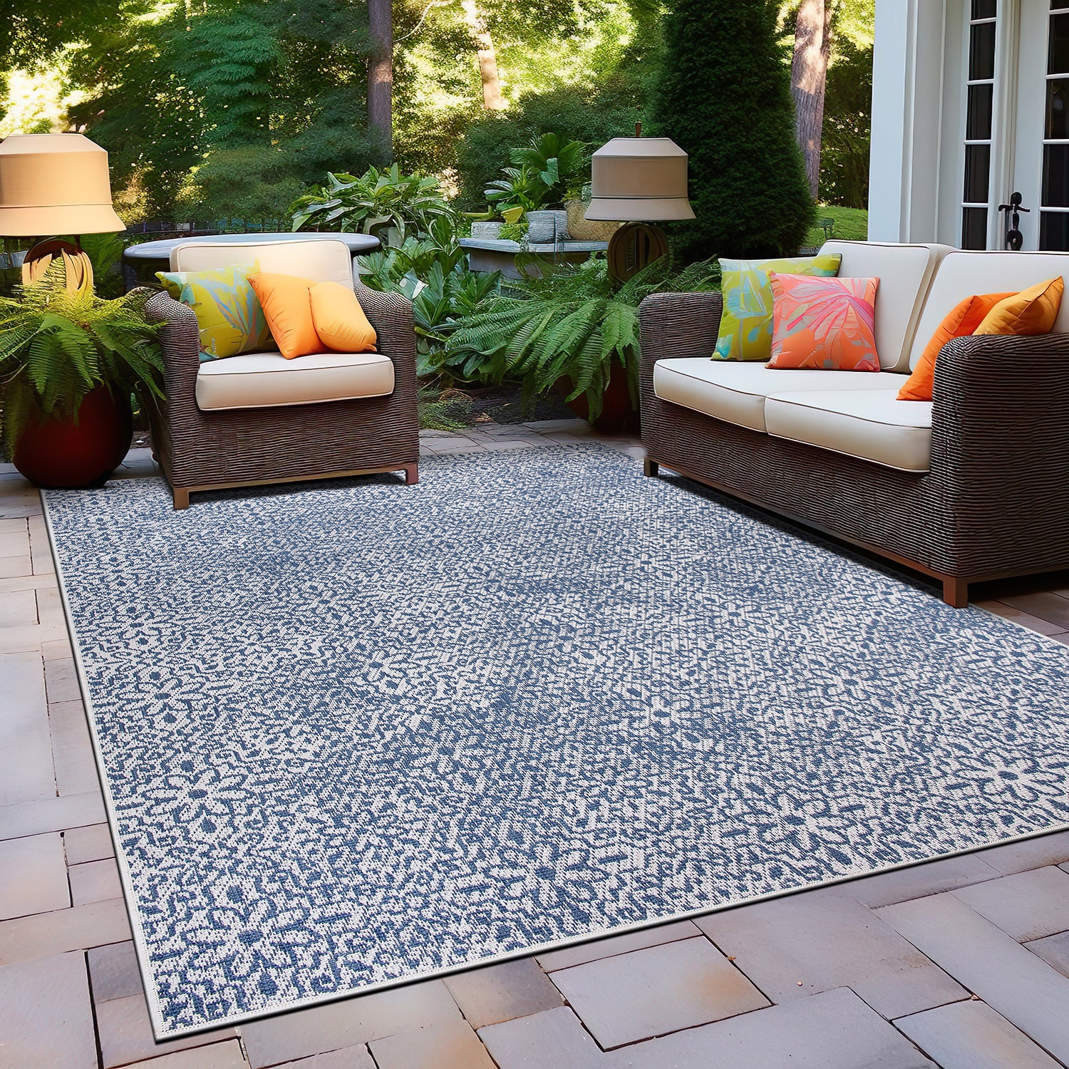 World Rug Gallery 4026BLUE5X7 rugs - View #8