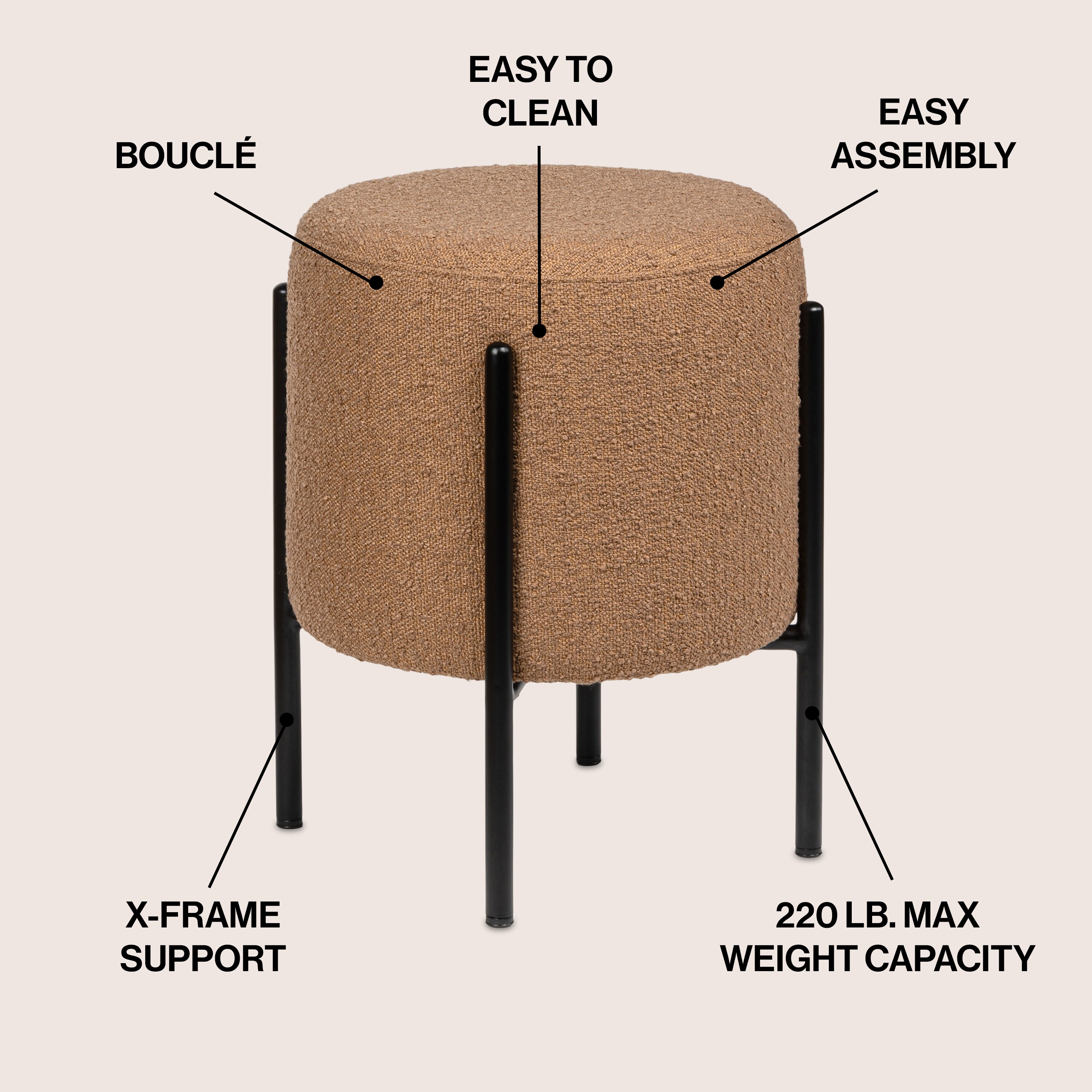 JONATHAN  Y VSL2000C Vanity-Stools - View #3