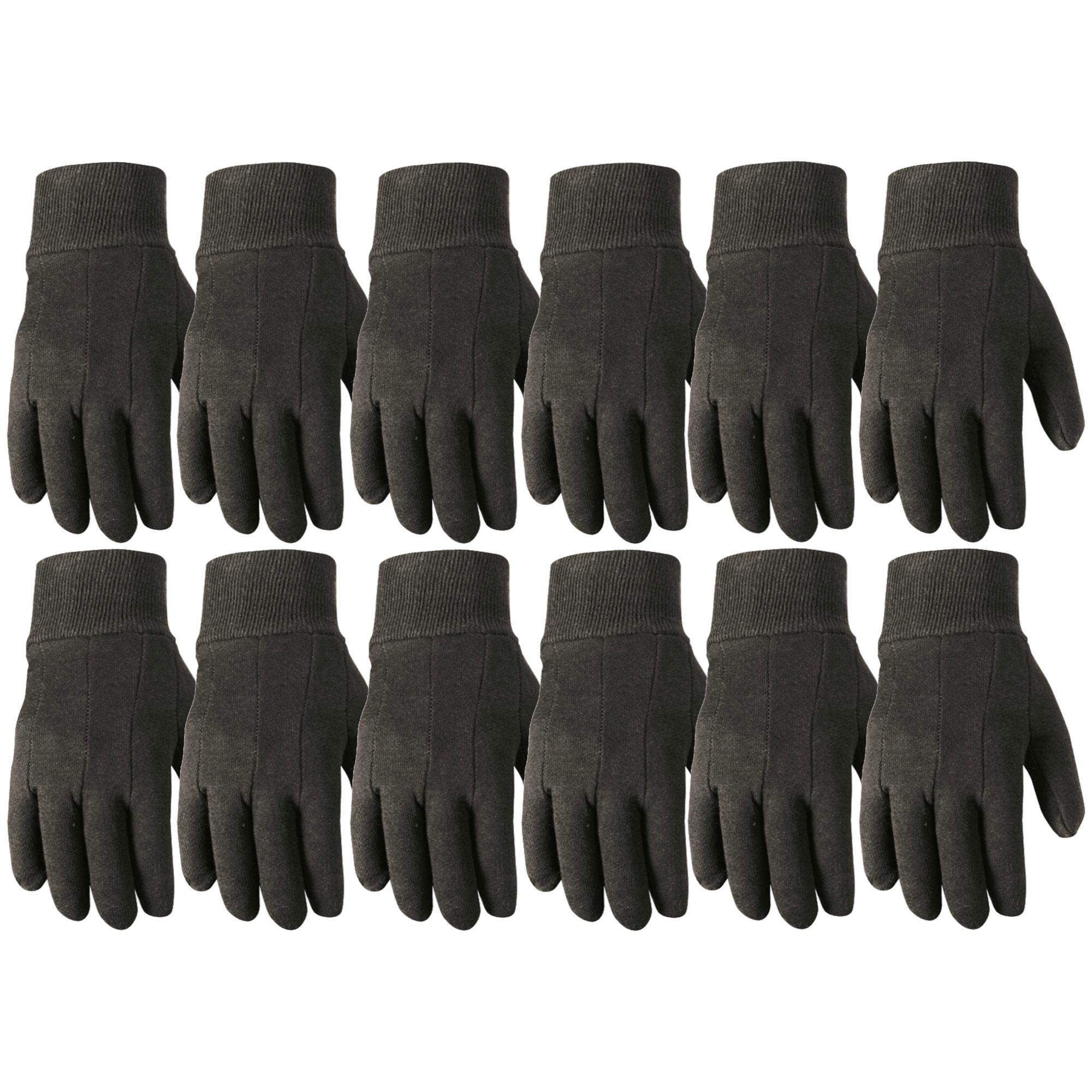 Wells Lamont 506LZ-LWE Large Black Poly/Cotton Everyday Gloves 12 -Pairs