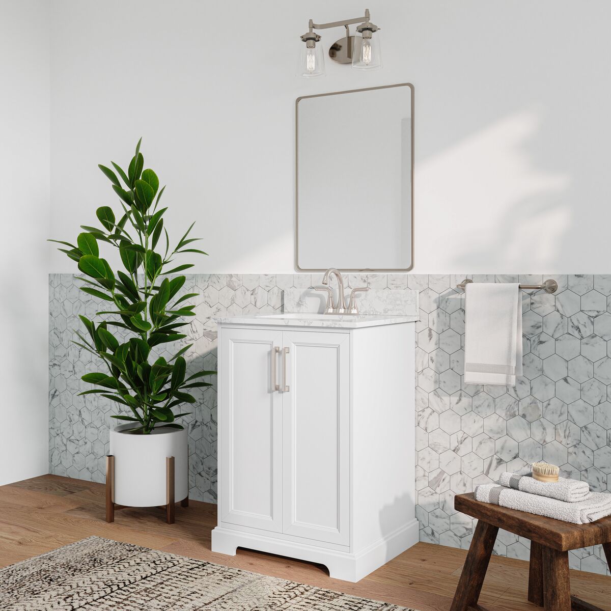 allen + roth LWS24TSVW Bath-Vanity-Combo - View #3