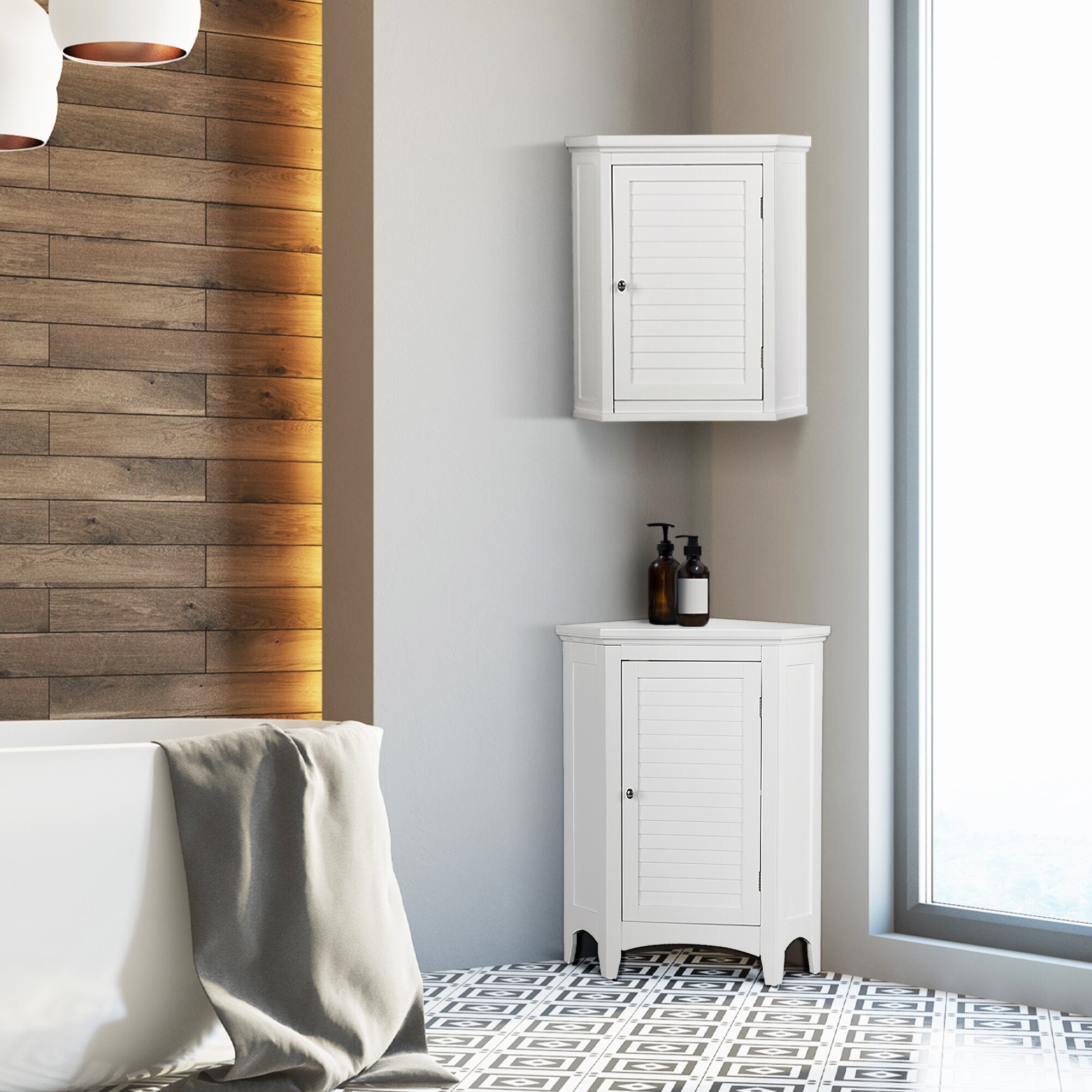 Teamson Home ELG-587 Bathroom-Wall-Cabinets - View #2