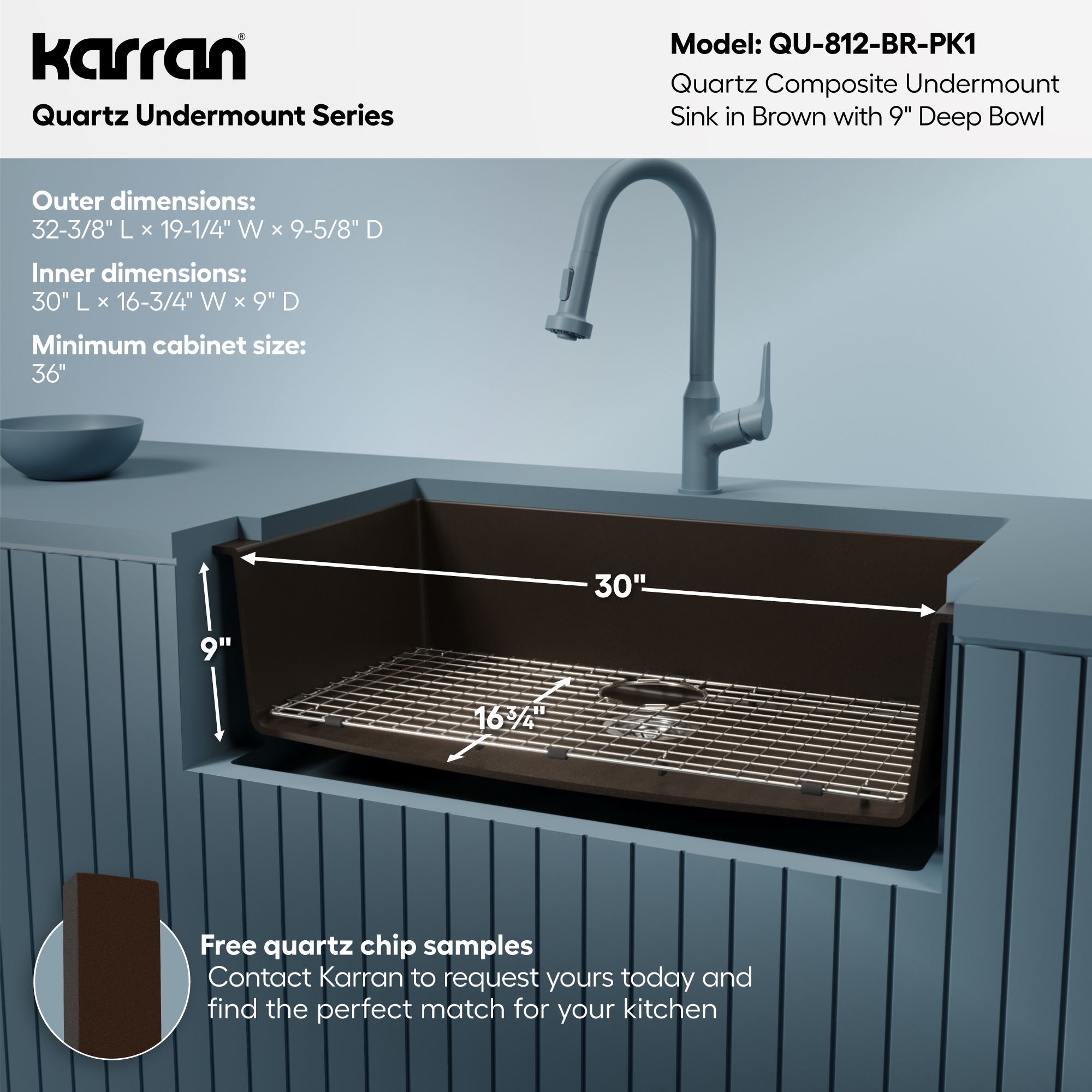 Karran QU-812-BR-PK1 Kitchen-Sinks - View #7