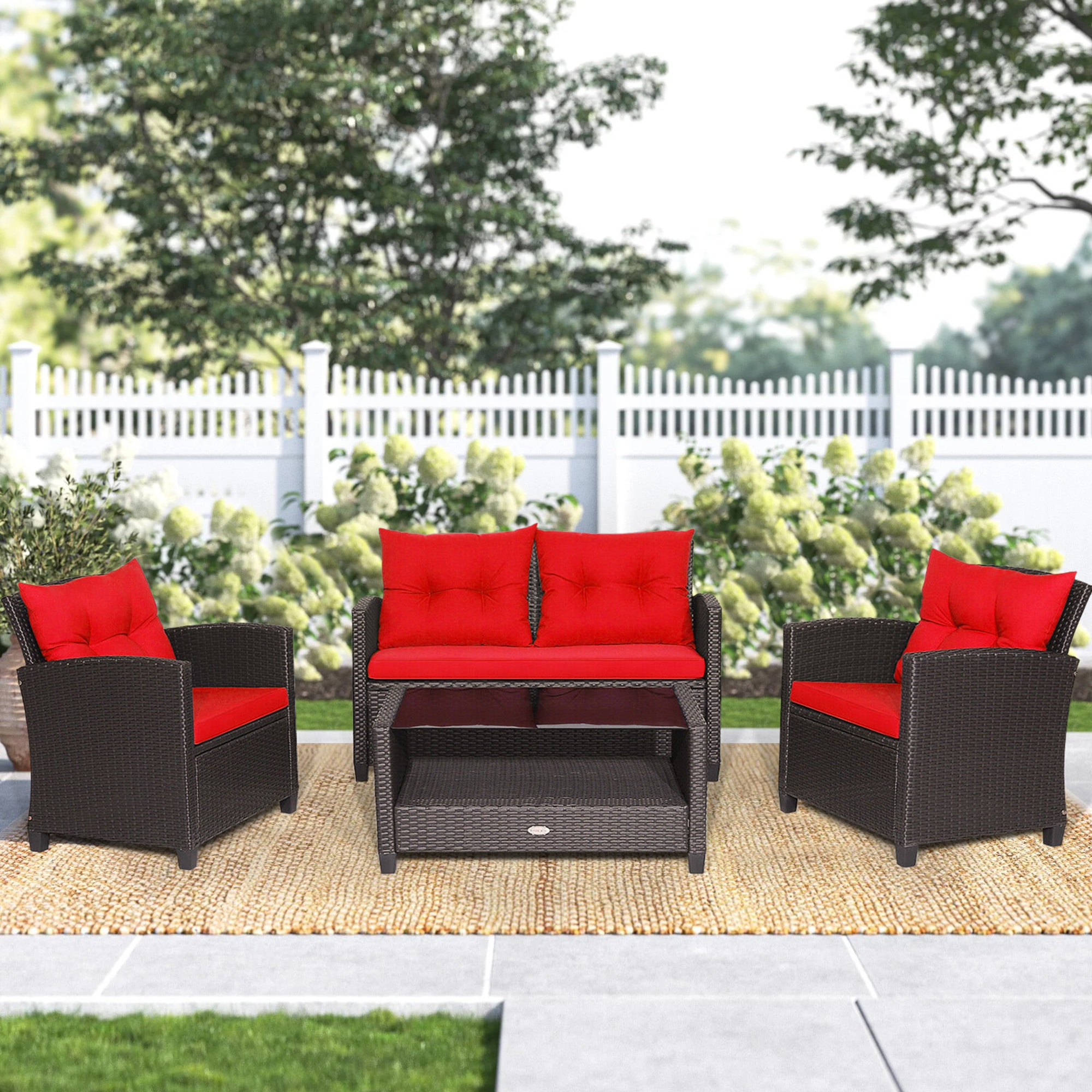 WELLFOR OUJ66742RE+ Patio-Conversation-Sets - View #6
