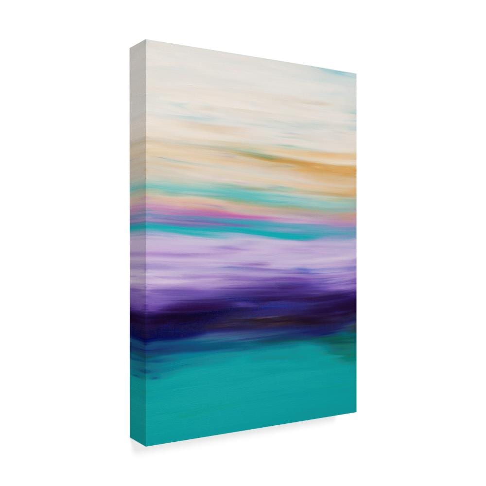 Trademark Fine Art Framed 24-in H x 16-in W Abstract Print on Canvas in ...