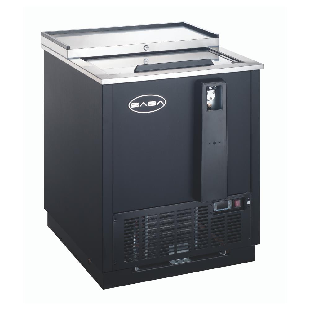 SABA SBC-25B 33-Inches W 144 -Can Capacity Black Freestanding Indoor Beverage Refrigerator
