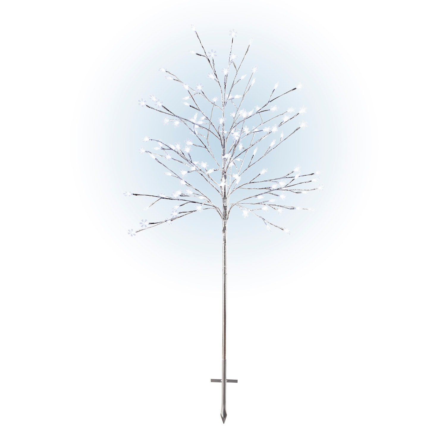 Alpine Corporation 4.83-ft Pre-lit White Artificial Christmas Tree with LED  Lights in the Artificial Christmas Trees department at