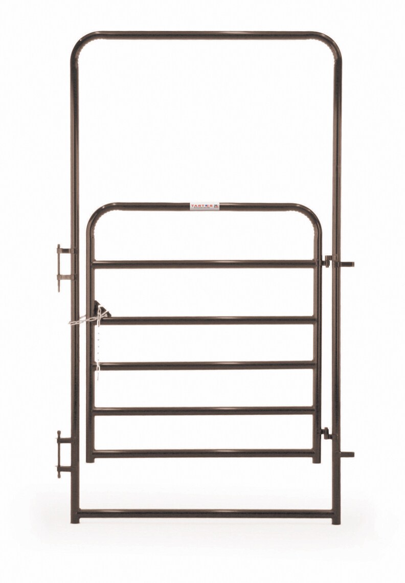 Tarter EWBR4 8-ft H x 4-ft W Brown powder coat Steel Farm Corral Fence gate
