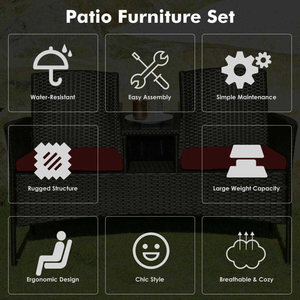 Clihome CWCH-HW63233RE Patio-Conversation-Sets - View #10