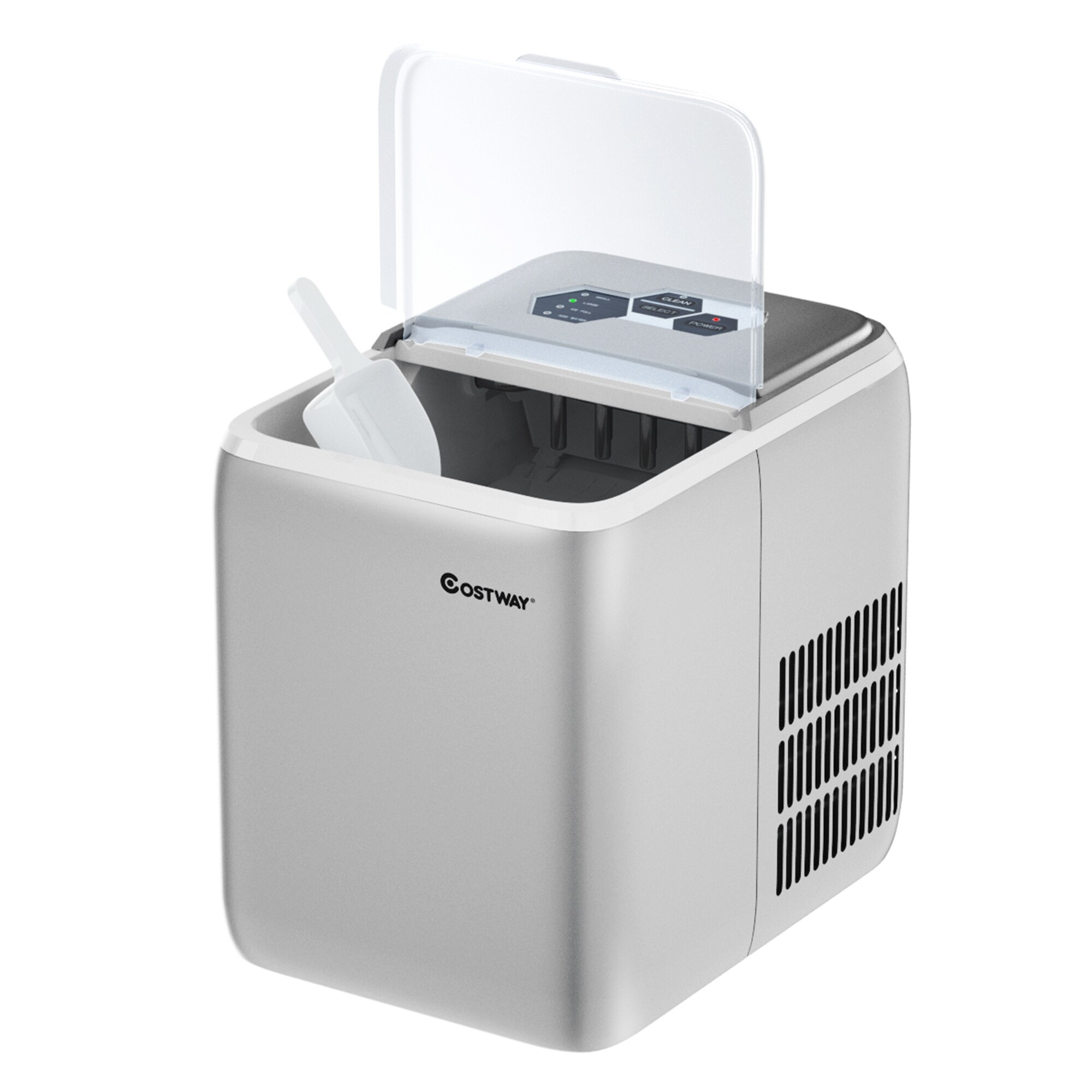 Costway 9 in. 33 lbs./24H Portable Ice Maker Machine Countertop