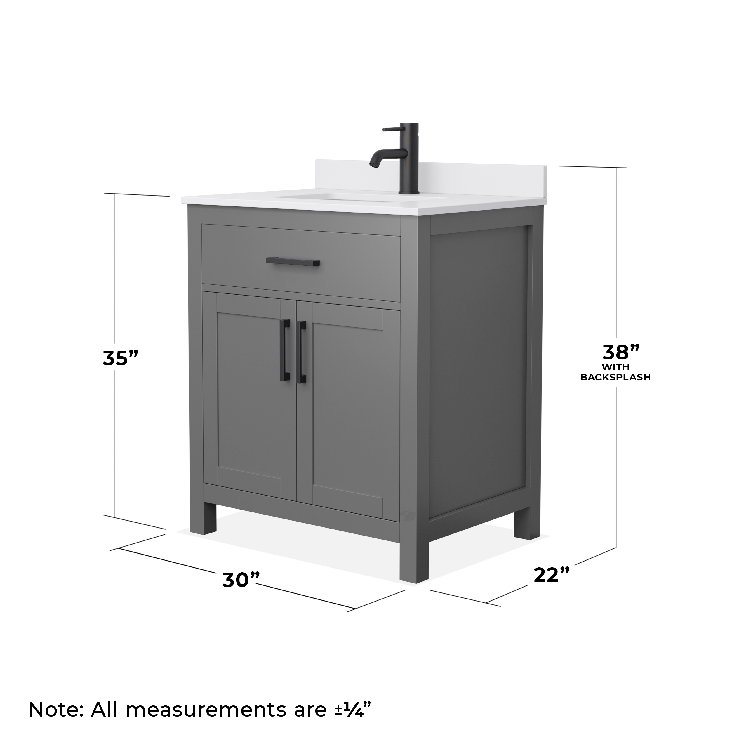 Wyndham Collection WCG242430SGBWCUNSMXX Bath-Vanity-Combo - View #5