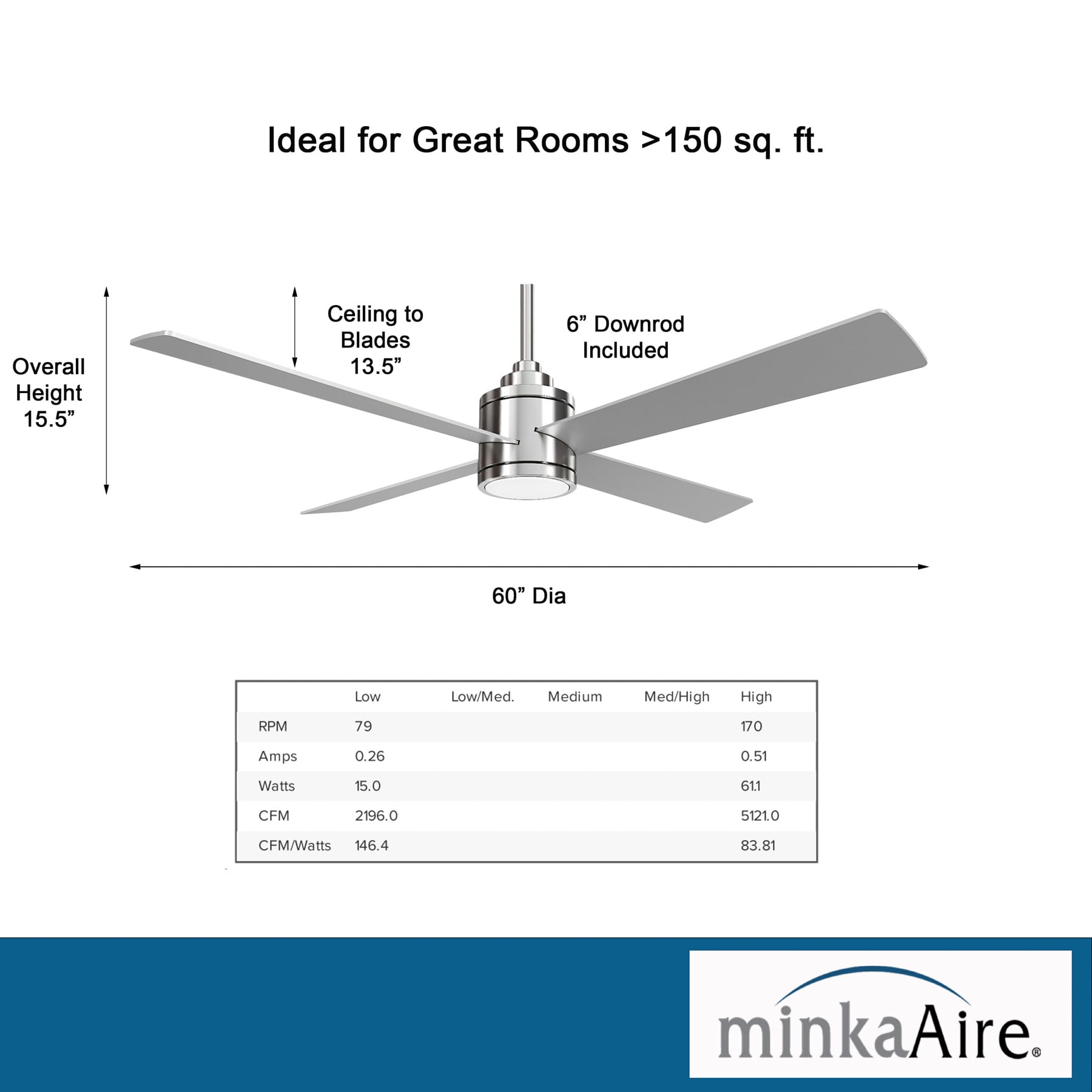 Minka Aire F796L-BN/SL Ceiling-Fans - View #9