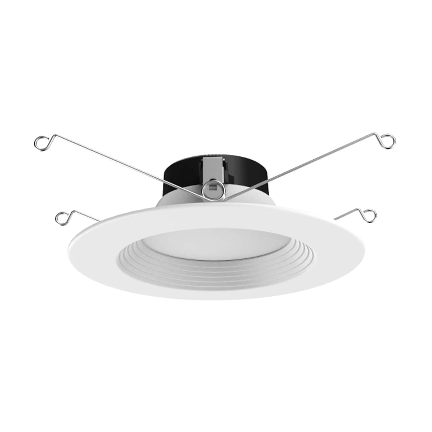 Utilitech MQTL1279-L125K9027 White 6-in 1250 -Lumens Switchable white Round Dimmable LED Wet rated Recessed Downlight