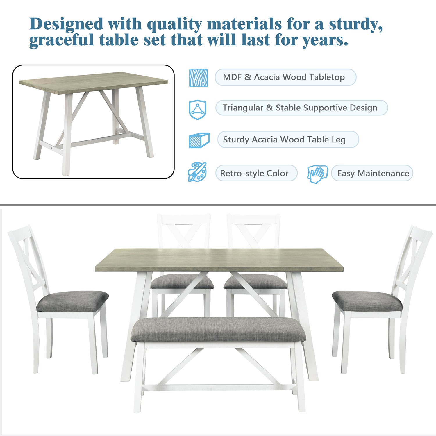 SINOFURN SYA010213WT Dining-Sets - View #19