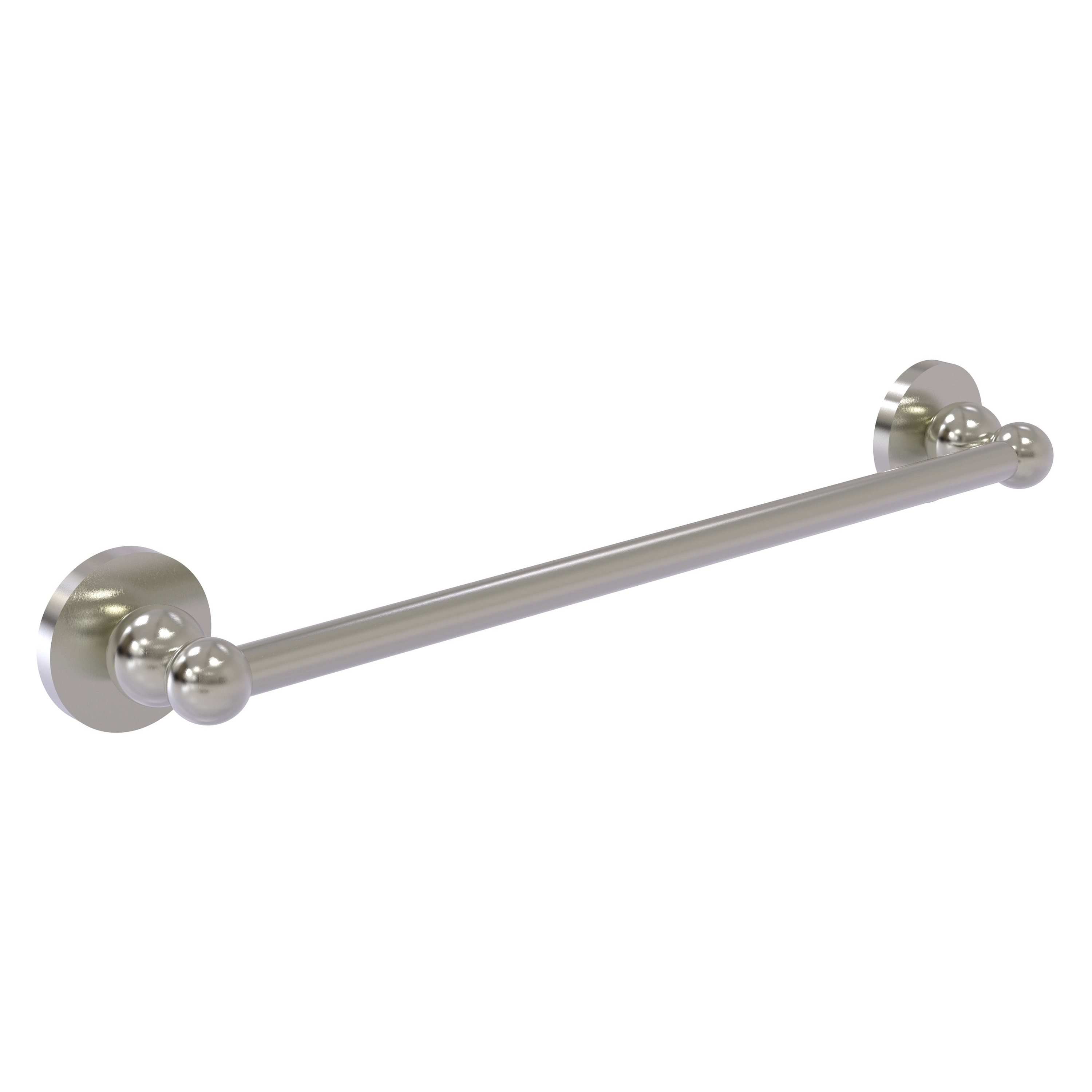 Allied Brass BL-41/36-SN Bolero 36-in Satin Nickel Wall mount Single Towel Bar