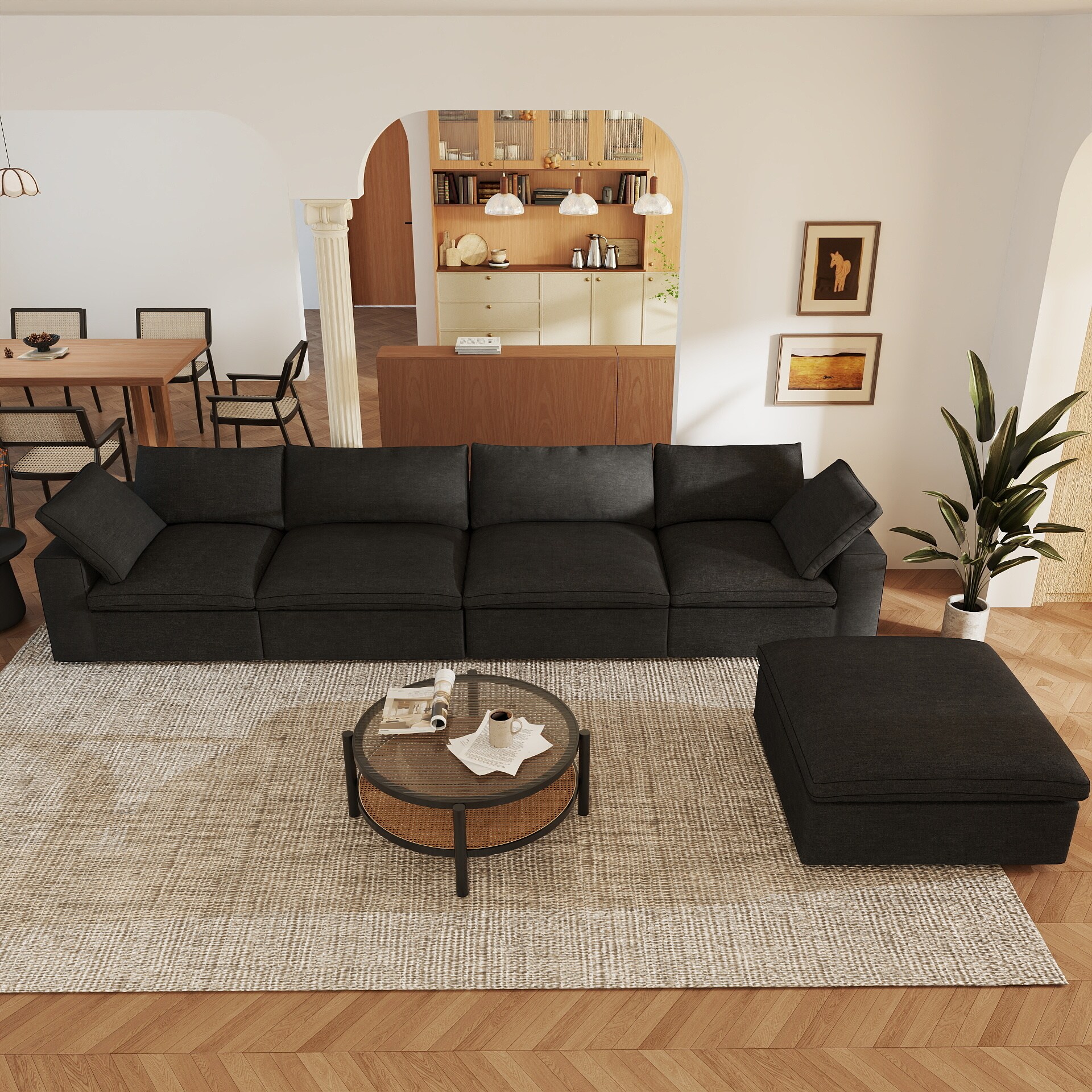 BuotiqHom DH-S4+1-121BK Sofas-Loveseats - View #5