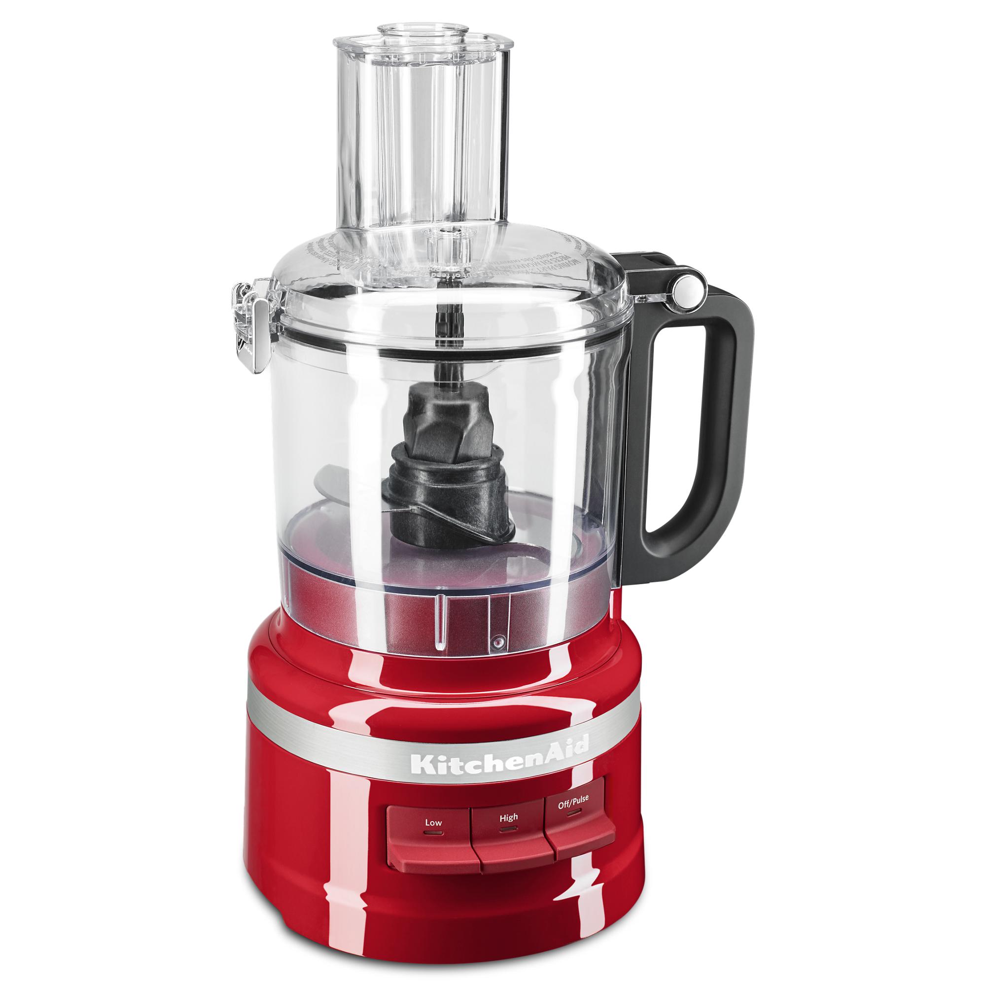 synd fred Kridt KitchenAid 7 Cups 500-Watt Empire Red 2-Blade Food Processor in the Food  Processors department at Lowes.com