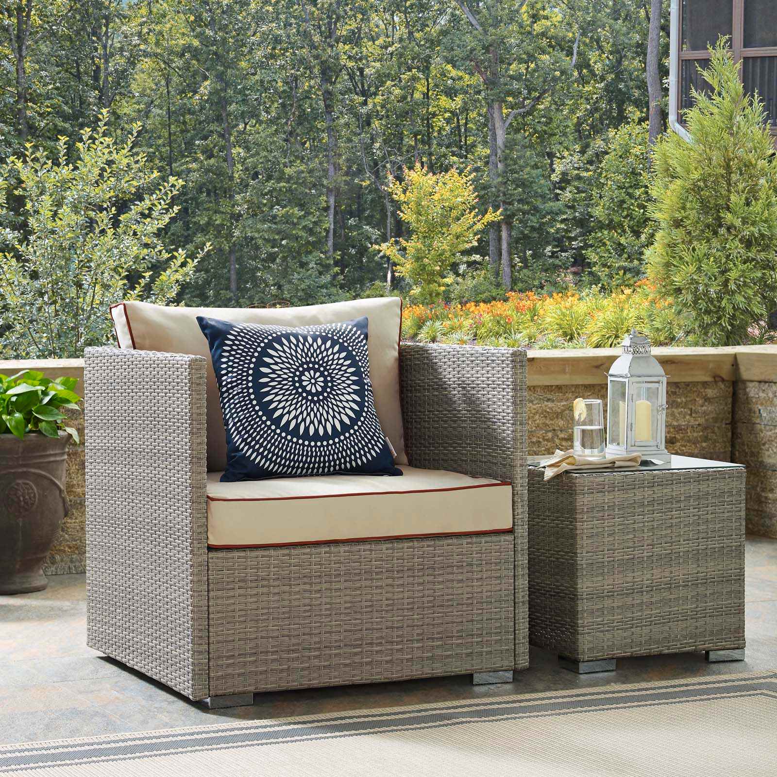 Modway EEI-2960-LGR-BEI Patio-Chairs - View #2