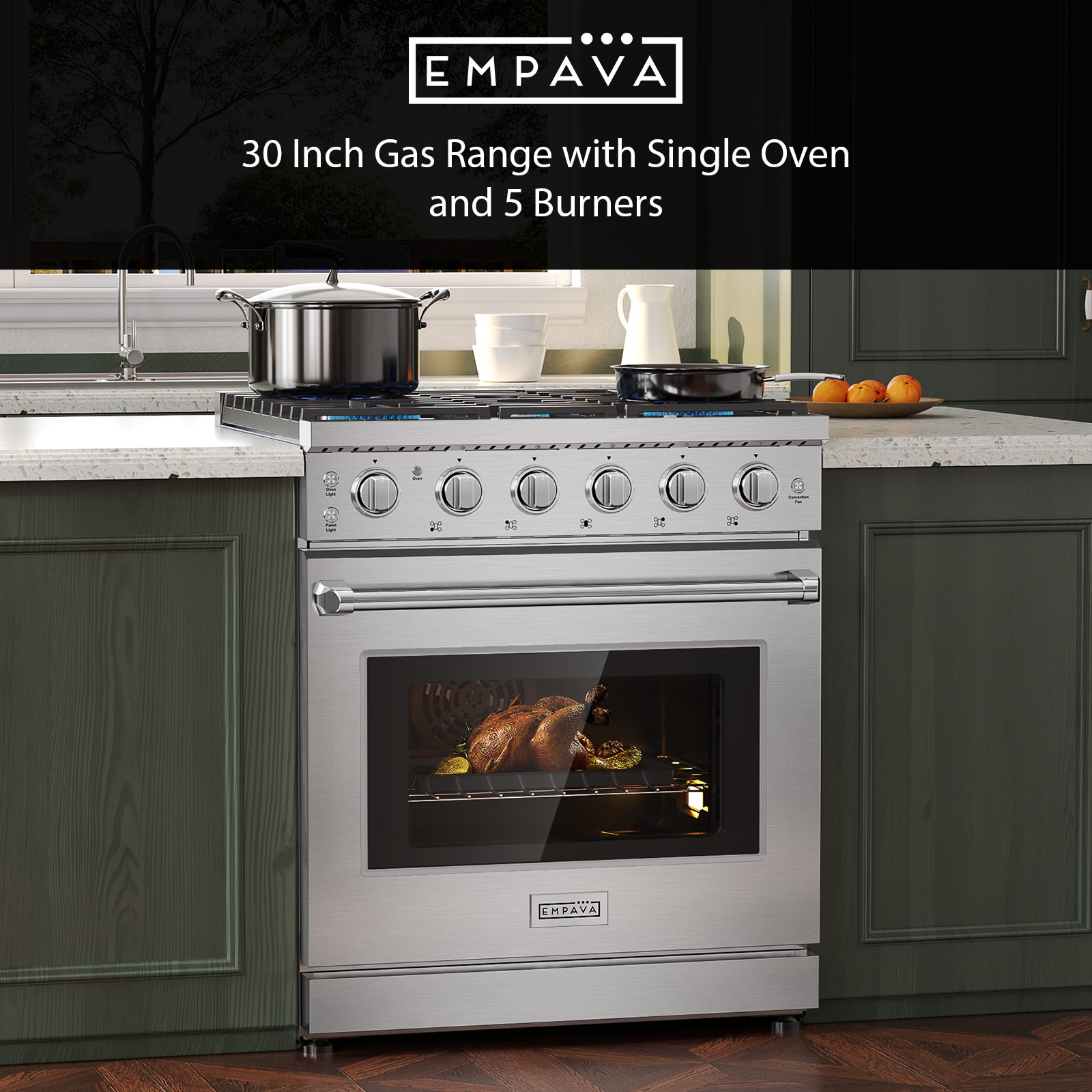 Empava EPA-GR10-30 Freestanding-Gas-Ranges - View #3