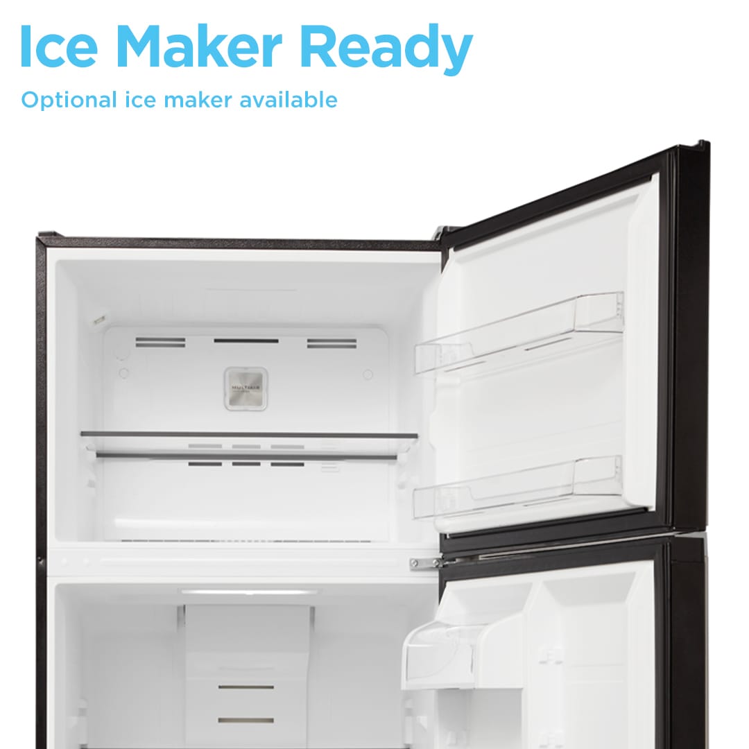 Midea 18.1-cu ft Top-Freezer Refrigerator (Black) Garage Ready ENERGY ...