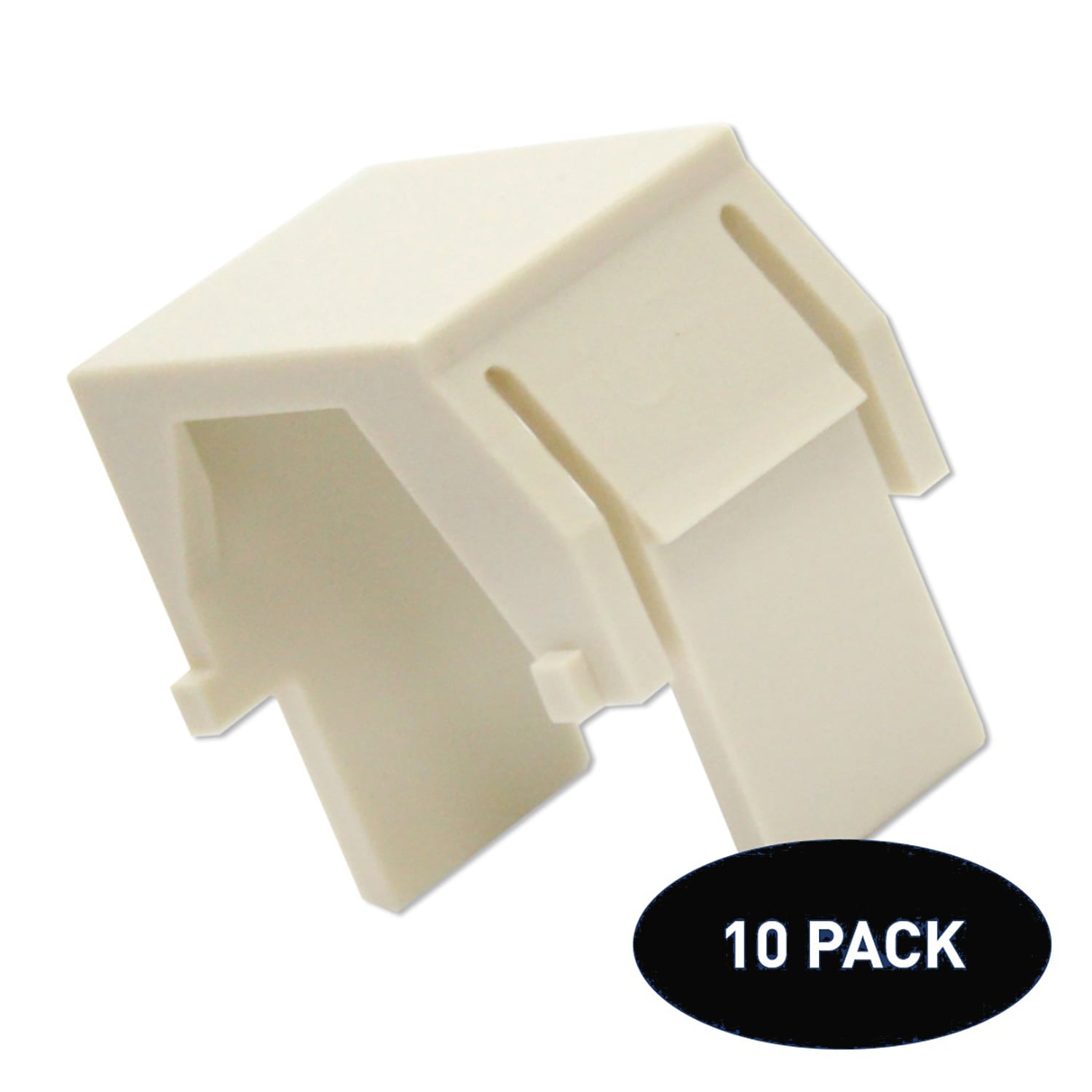 On-Q/Legrand F3455-LA-V0 On-Q Light Almond Plastic Indoor Wall Plate 10 -Pack