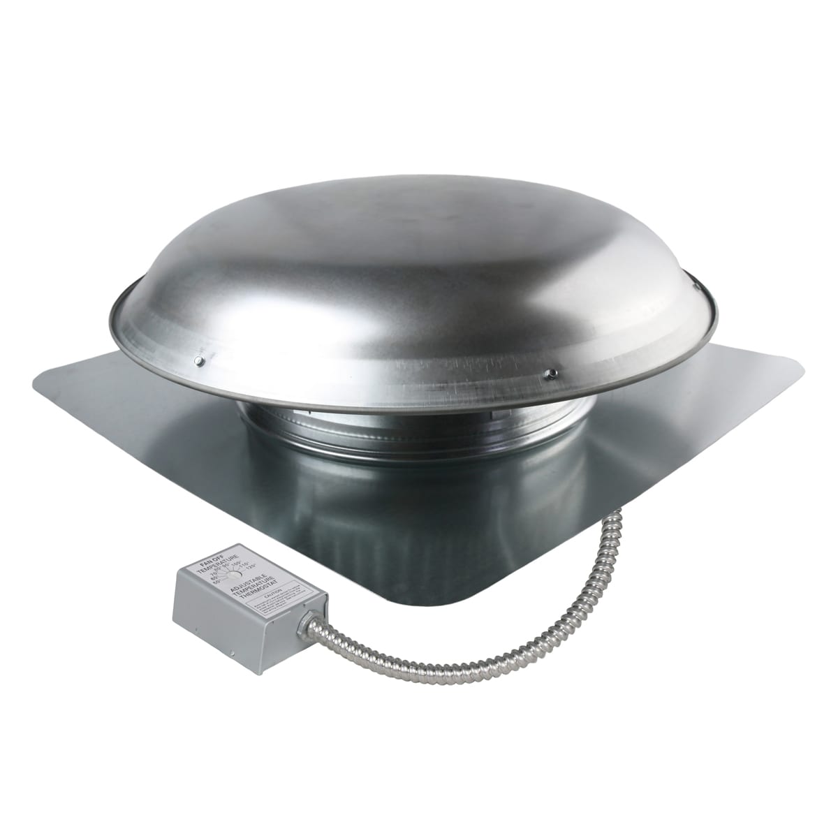 Maxx Air CX4000AMUPS 4000 Series 1600 -CFM Mill Galvanized steel Electric Power Roof Vent