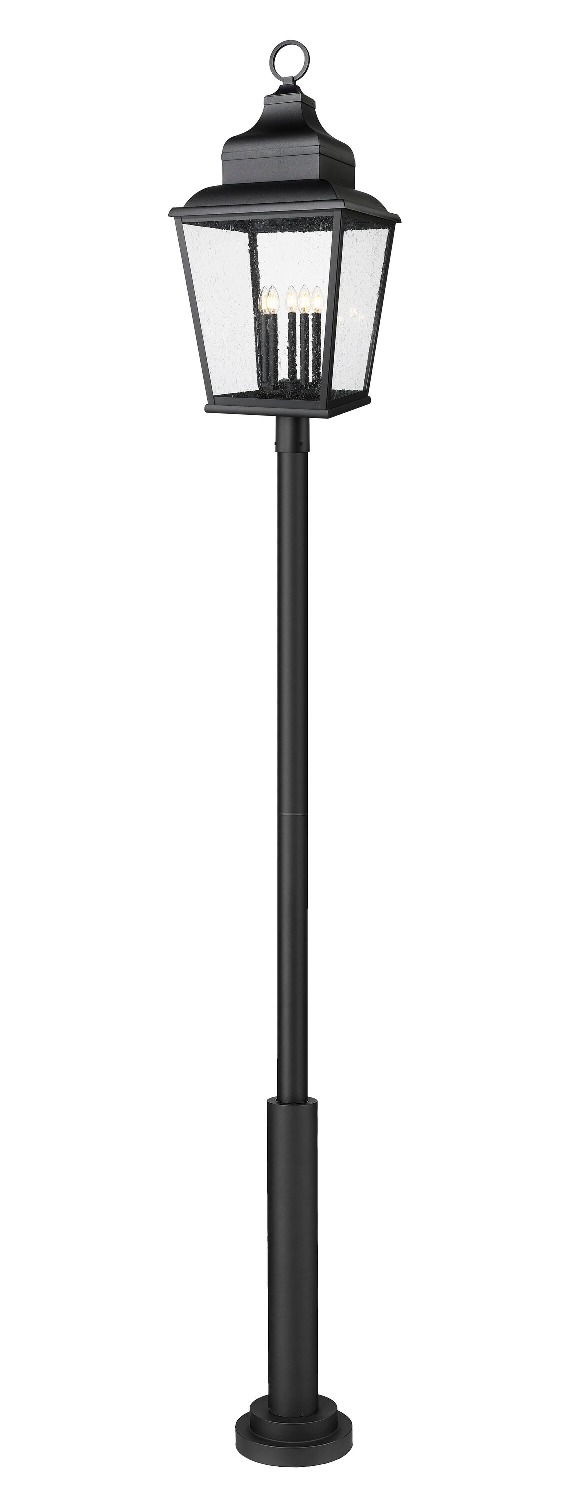 Z-Lite Raphael Sand Black Hardwired Incandescent Post light