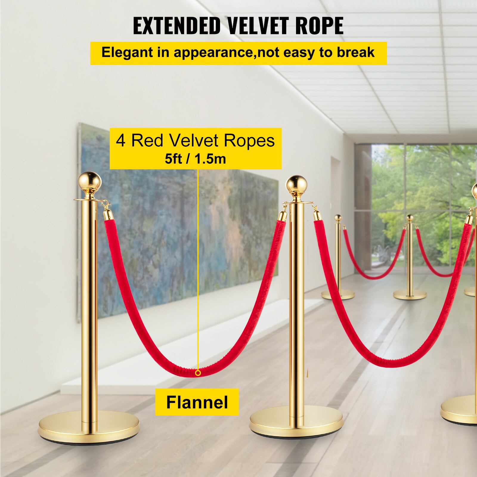 VEVOR QTGLZJSBXGZ643A9QV0 Commericial-Crowd-Control-Barriers - View #5