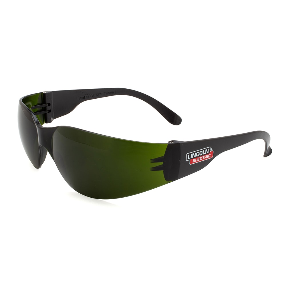 Lincoln Electric Black Tinted Safety Glasses, ANSI Z87.1 Certified