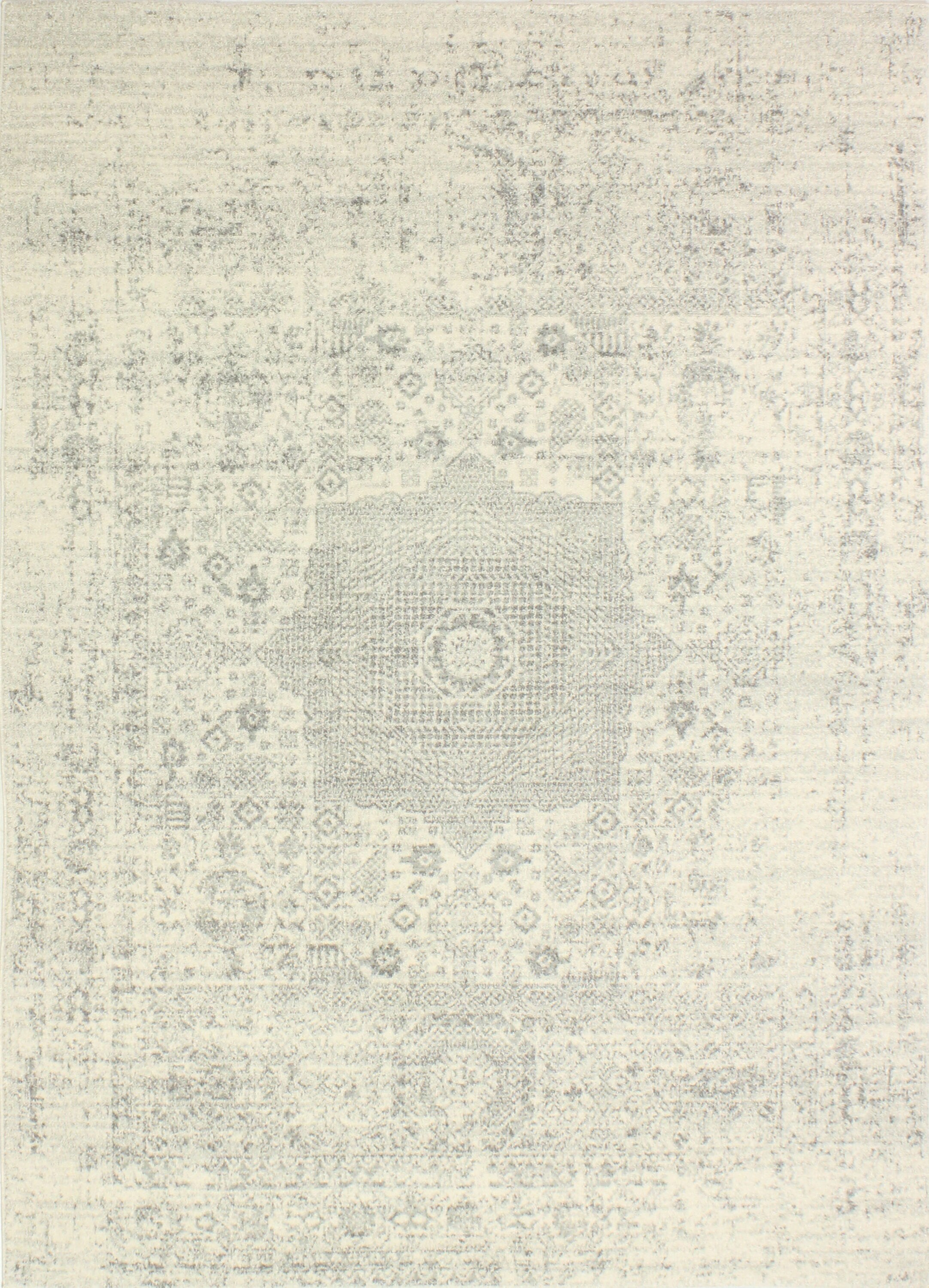 Bashian 649652247212 4 X 6 (ft) Ivory/Silver Indoor Floral/Botanical Oriental Area Rug