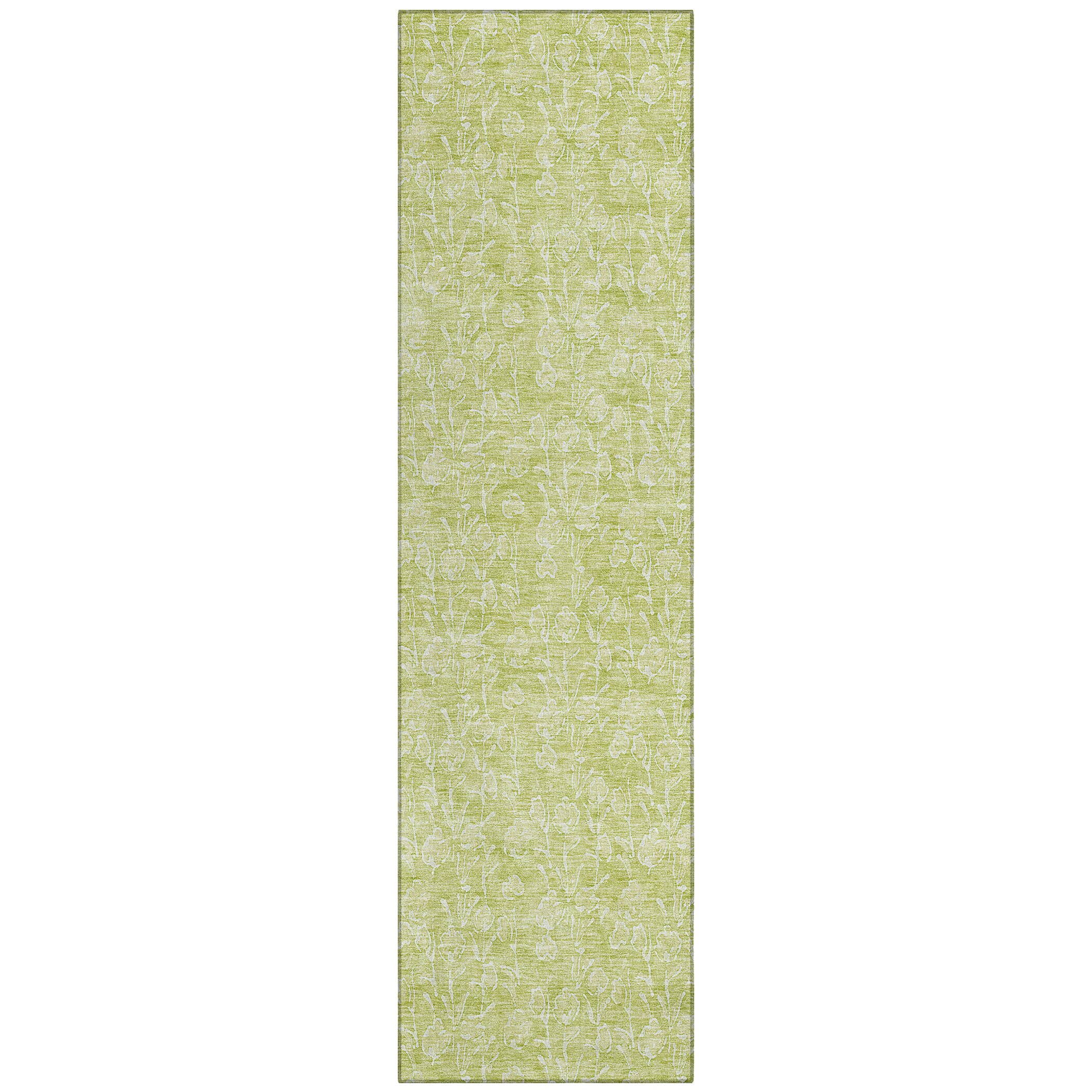 Addison Rugs ACN691AL2X8 Chantille ACN691AL 2 x 7 (ft) Polyester Aloe Rectangular Indoor/Outdoor Geometric Machine washable Area rug